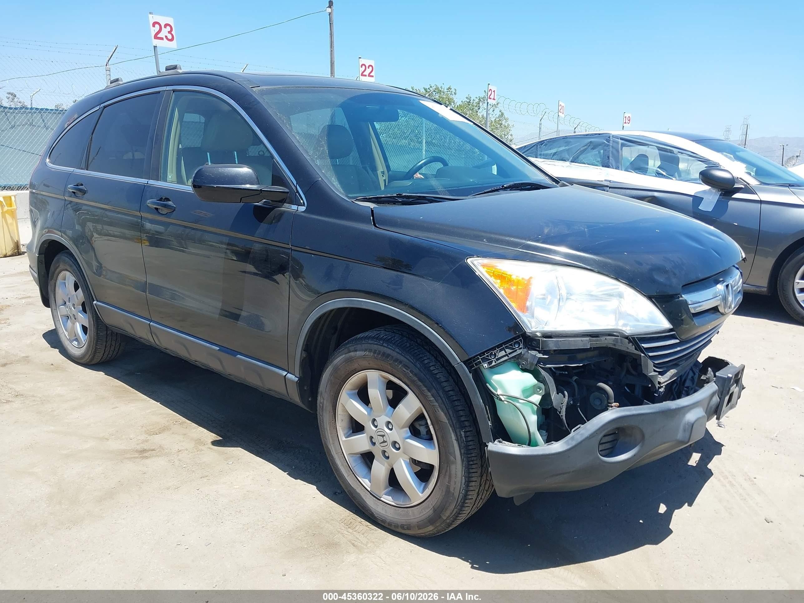 2009 Honda Cr-v Ex-l Черный vin: JHLRE48789C016947