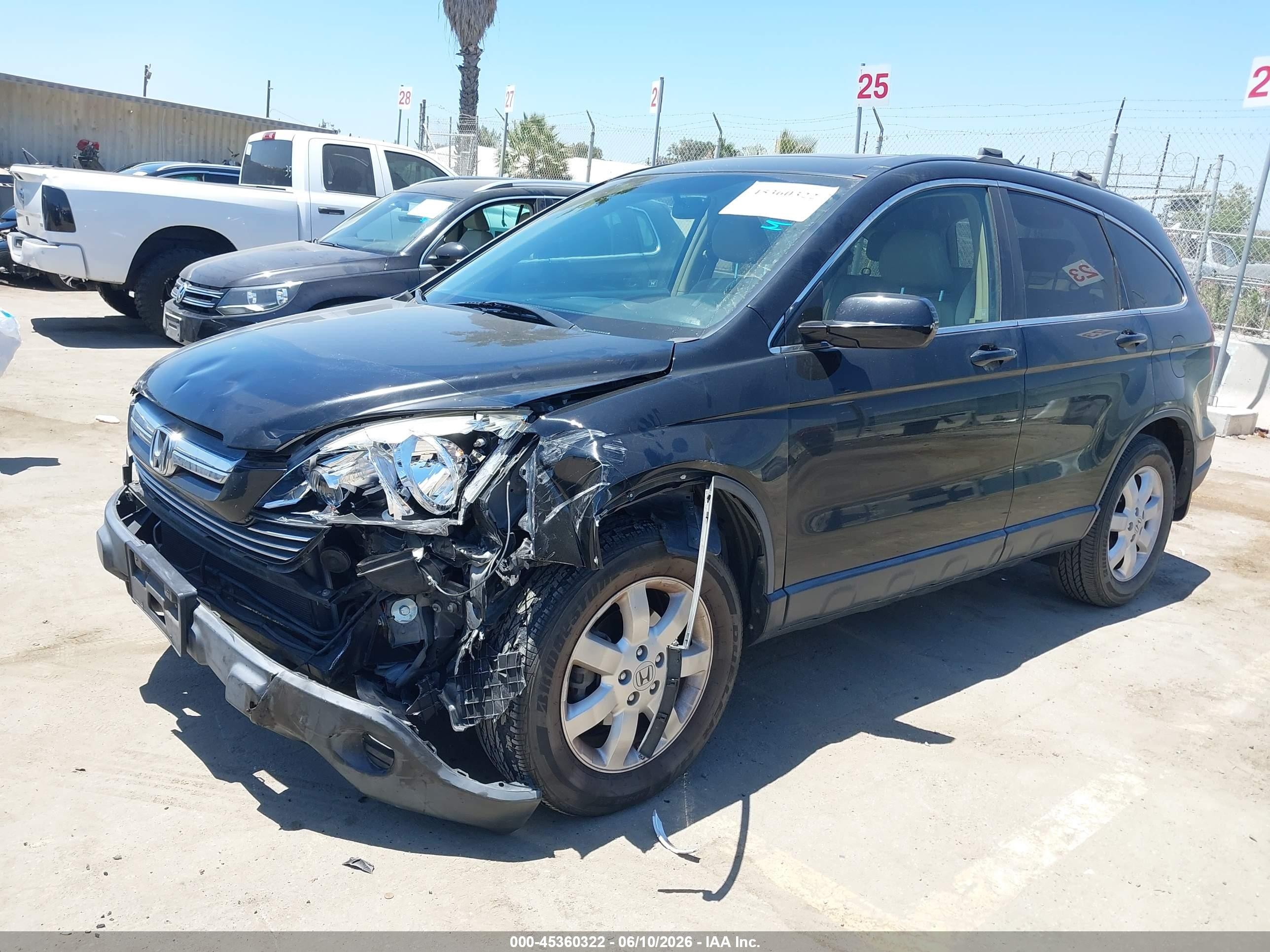 2009 Honda Cr-v Ex-l Черный vin: JHLRE48789C016947