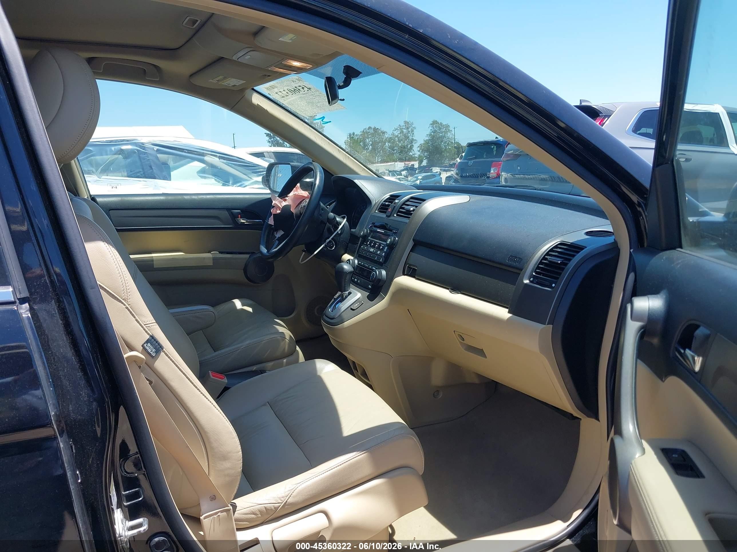 2009 Honda Cr-v Ex-l Черный vin: JHLRE48789C016947