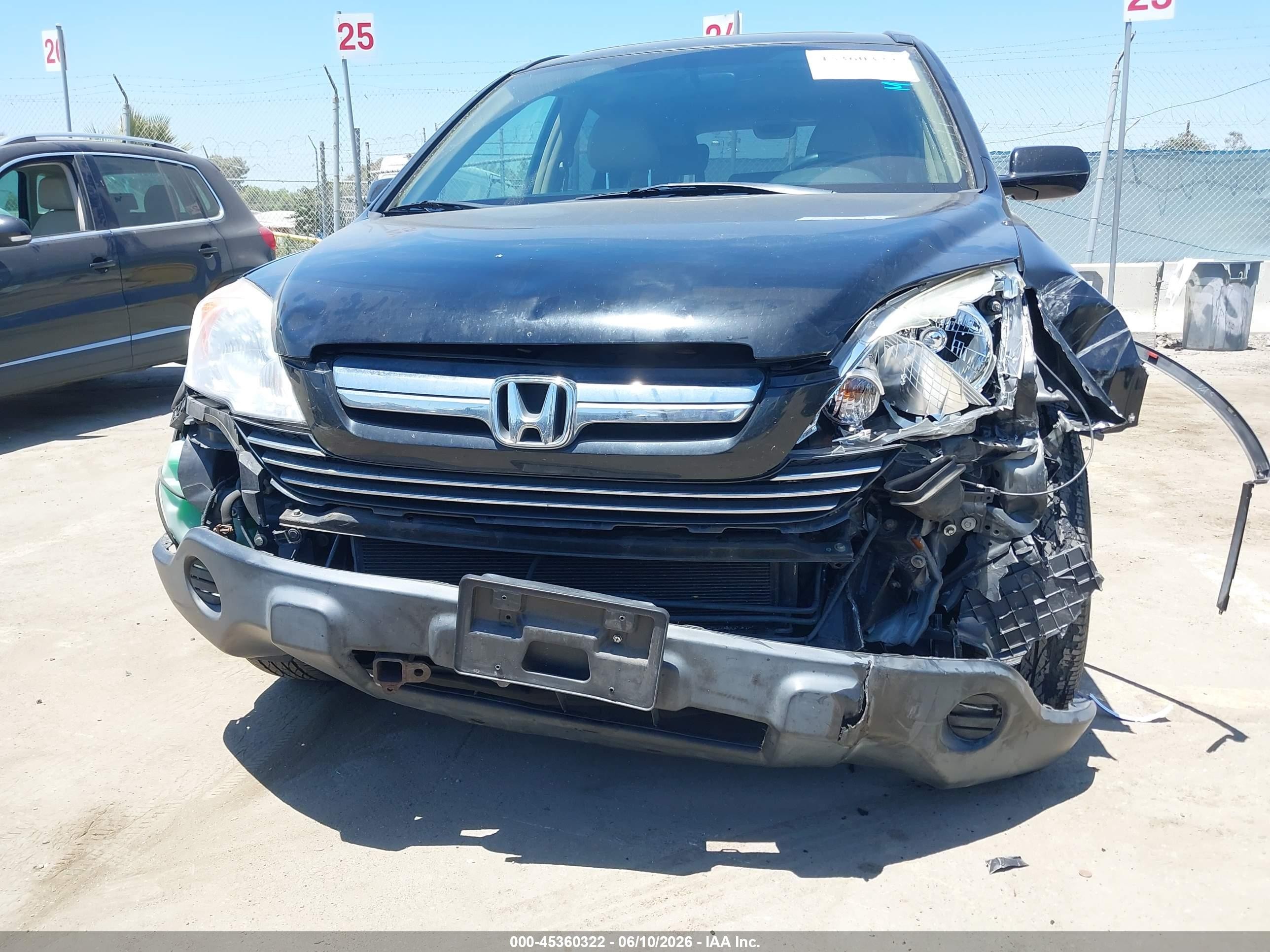 2009 Honda Cr-v Ex-l Черный vin: JHLRE48789C016947