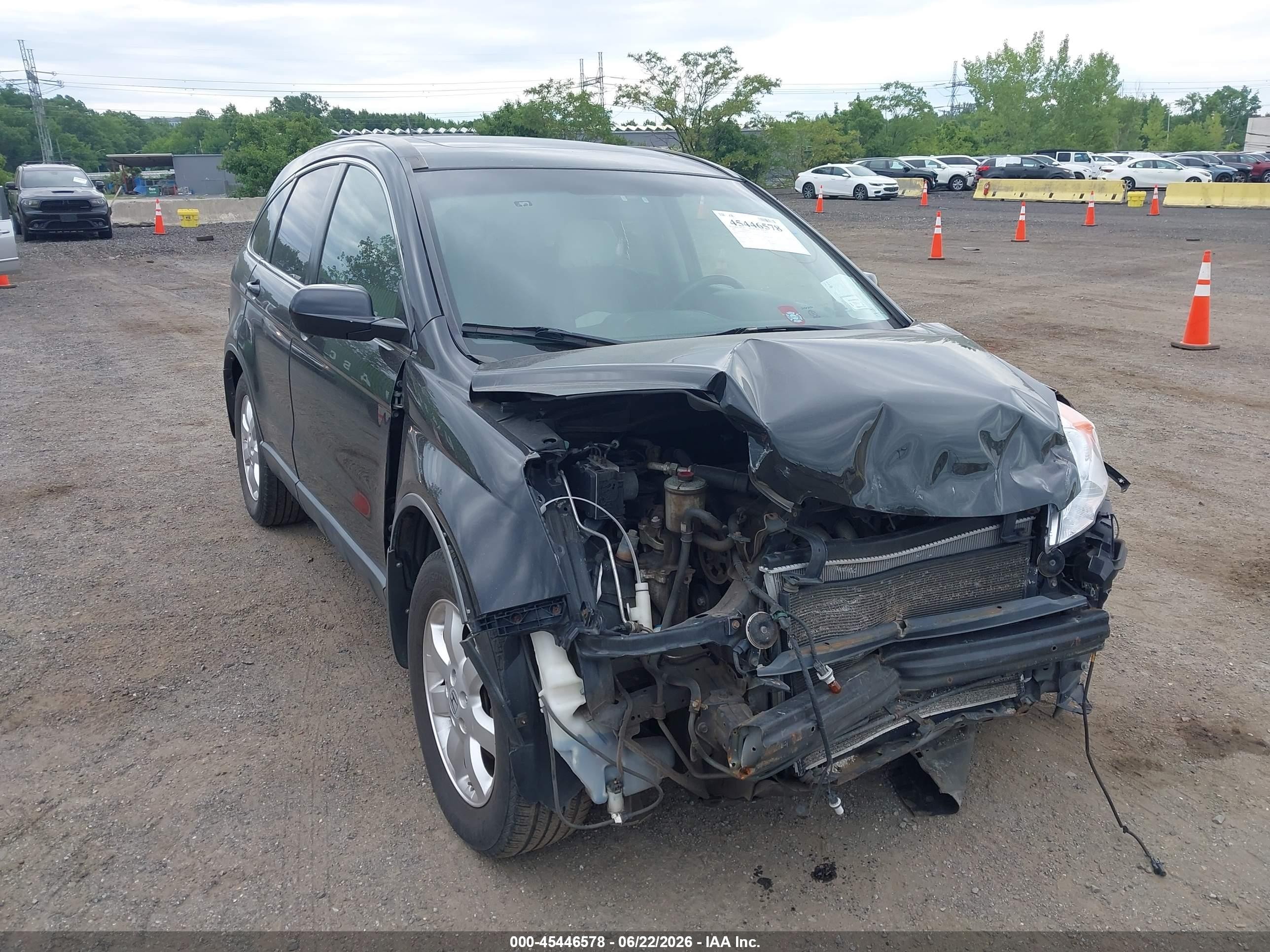 2007 Honda Cr-v Ex-l Black vin: JHLRE48797C013214