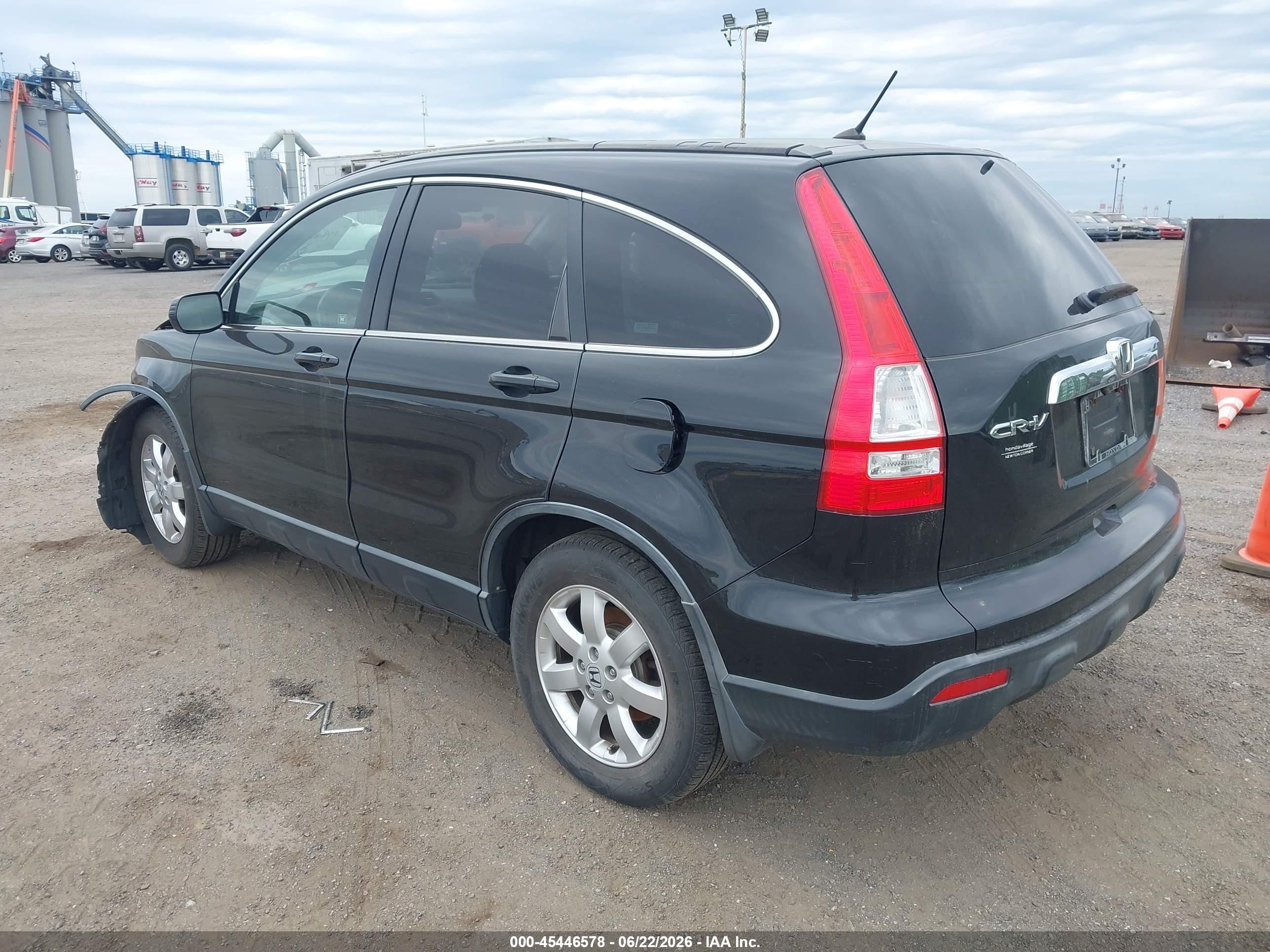 2007 Honda Cr-v Ex-l Black vin: JHLRE48797C013214
