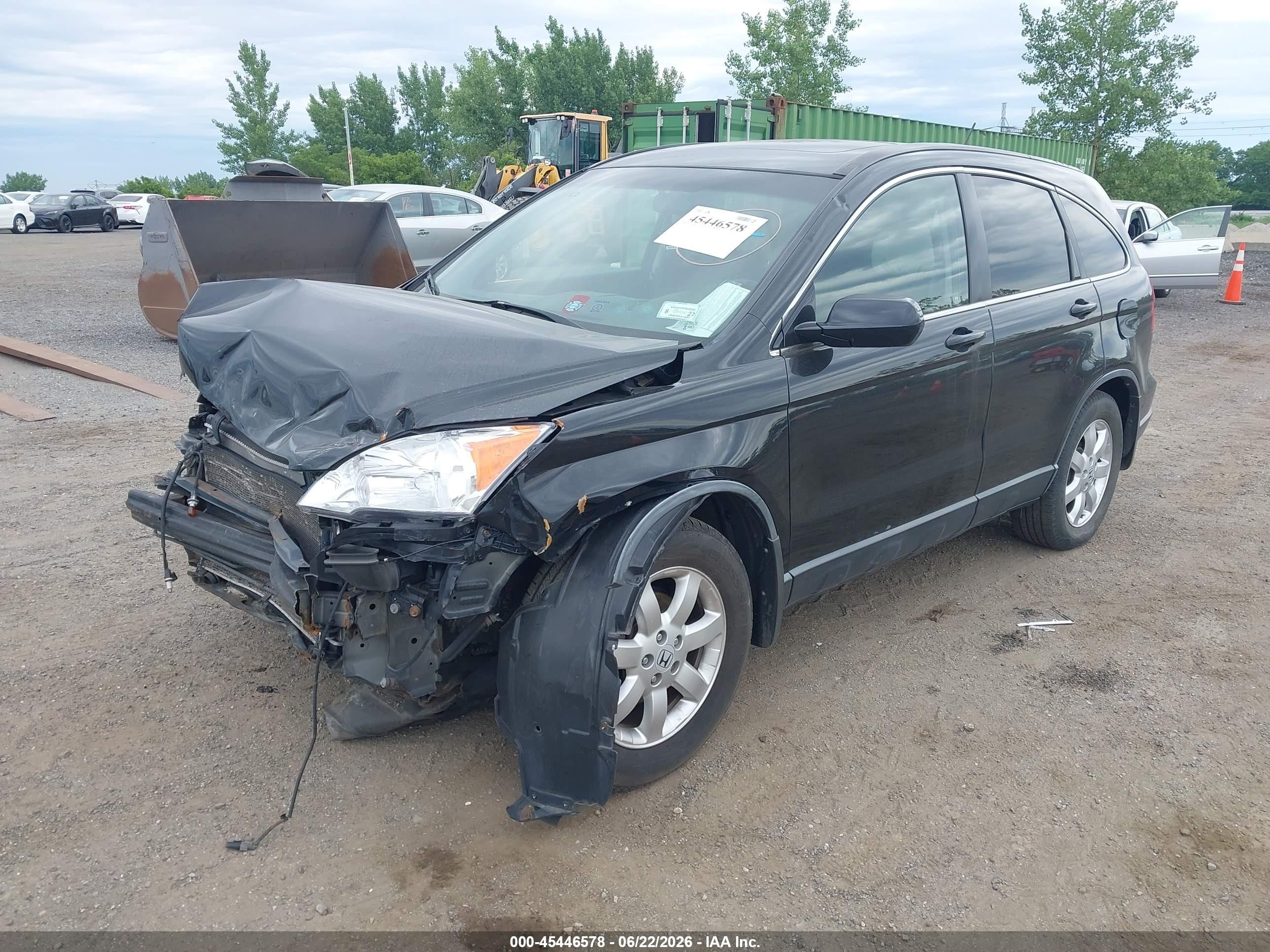 2007 Honda Cr-v Ex-l Black vin: JHLRE48797C013214