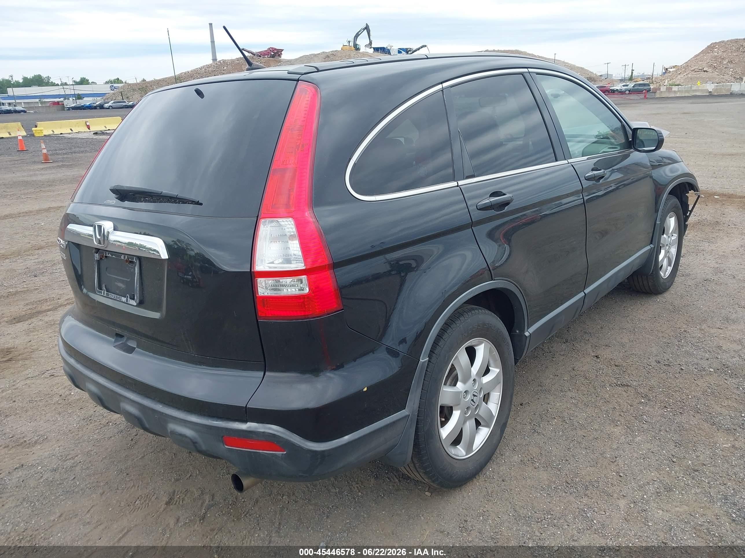 2007 Honda Cr-v Ex-l Black vin: JHLRE48797C013214