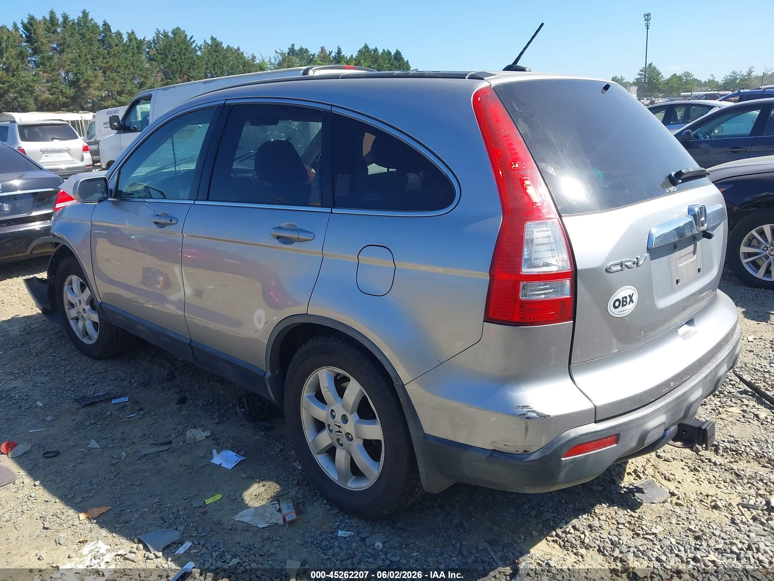 2007 Honda Cr-v Ex-l Silver vin: JHLRE48797C021278