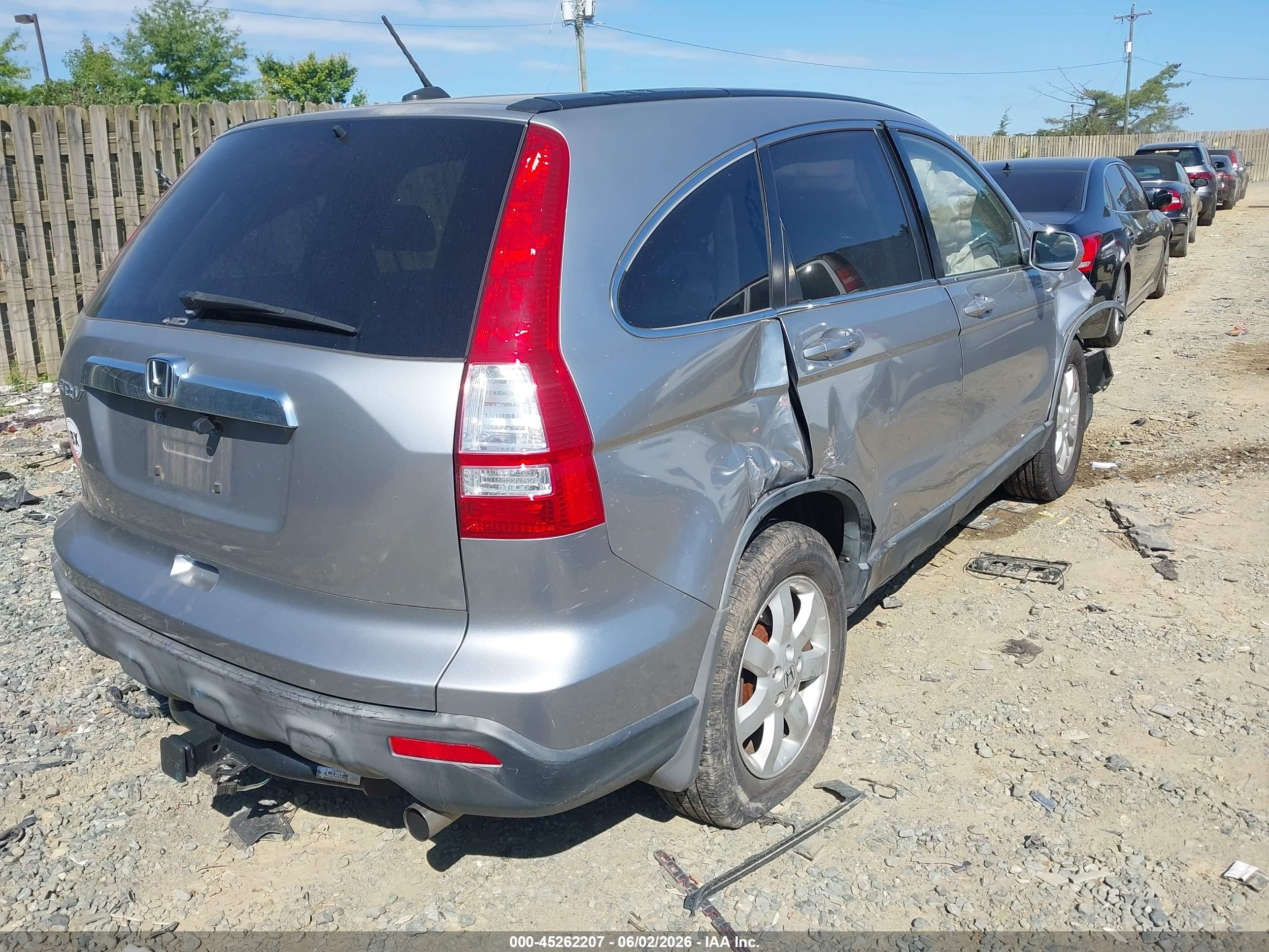 2007 Honda Cr-v Ex-l Silver vin: JHLRE48797C021278
