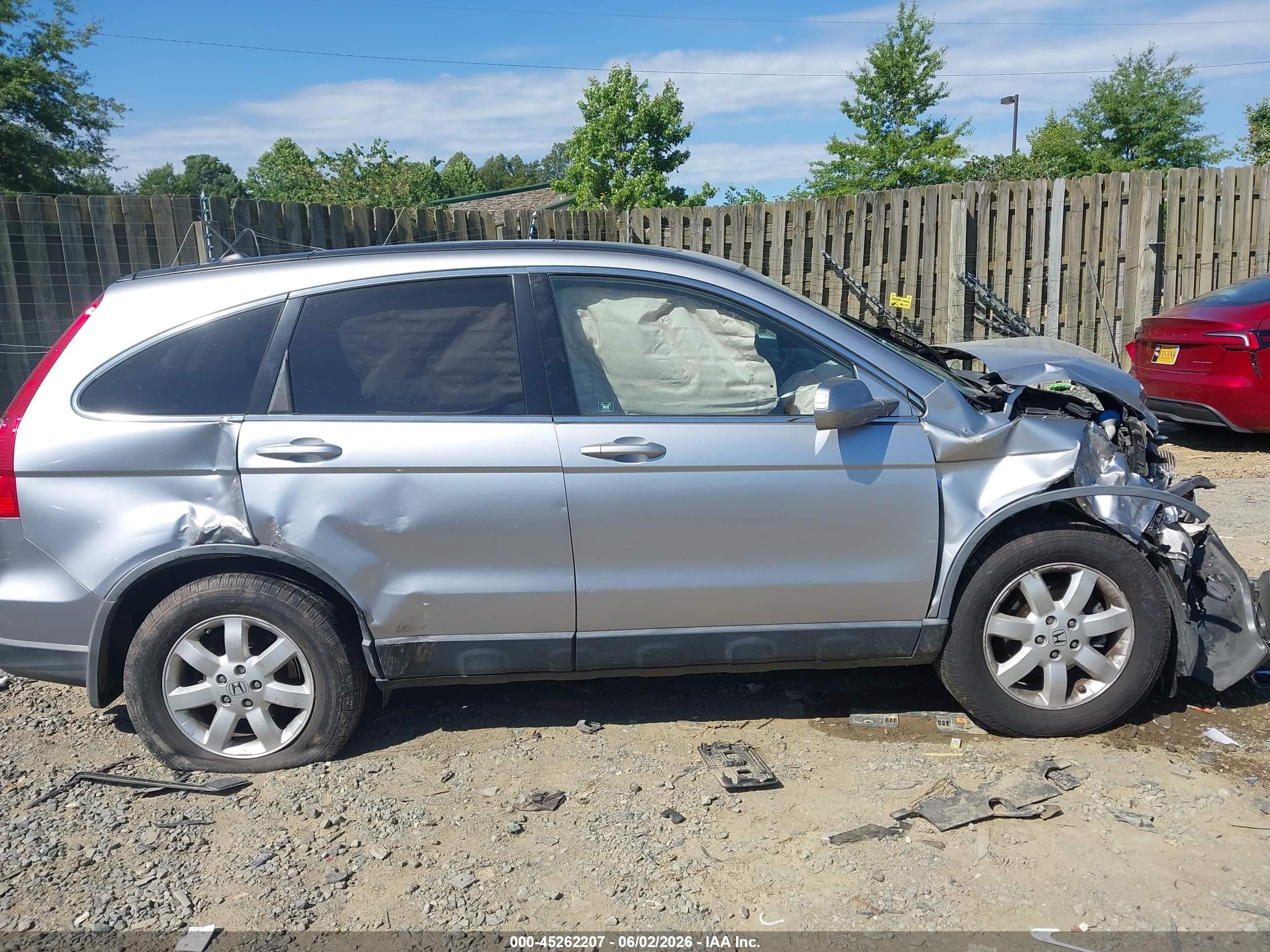2007 Honda Cr-v Ex-l Silver vin: JHLRE48797C021278