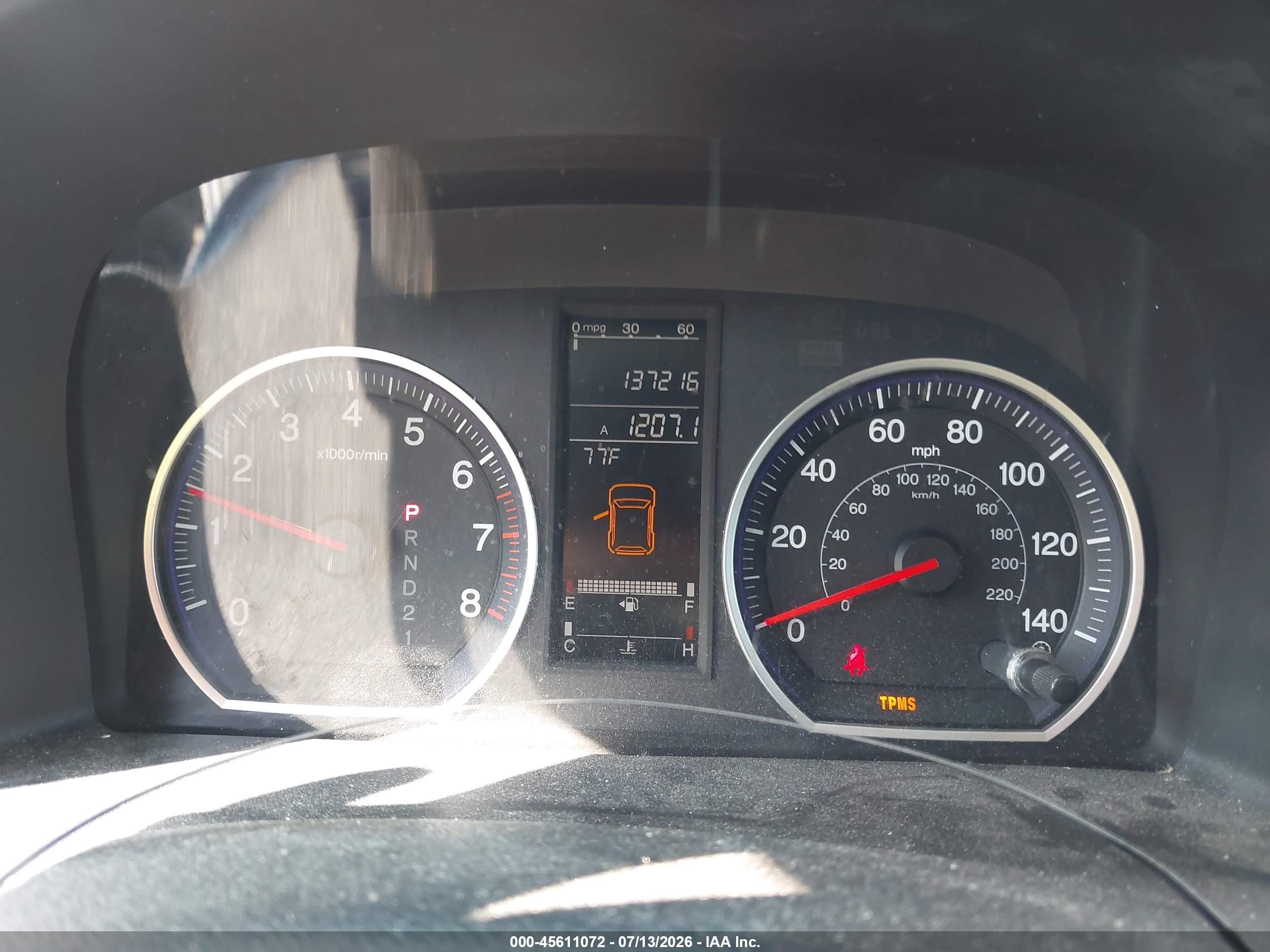 2007 Honda Cr-v Ex-l Blue vin: JHLRE48797C033401