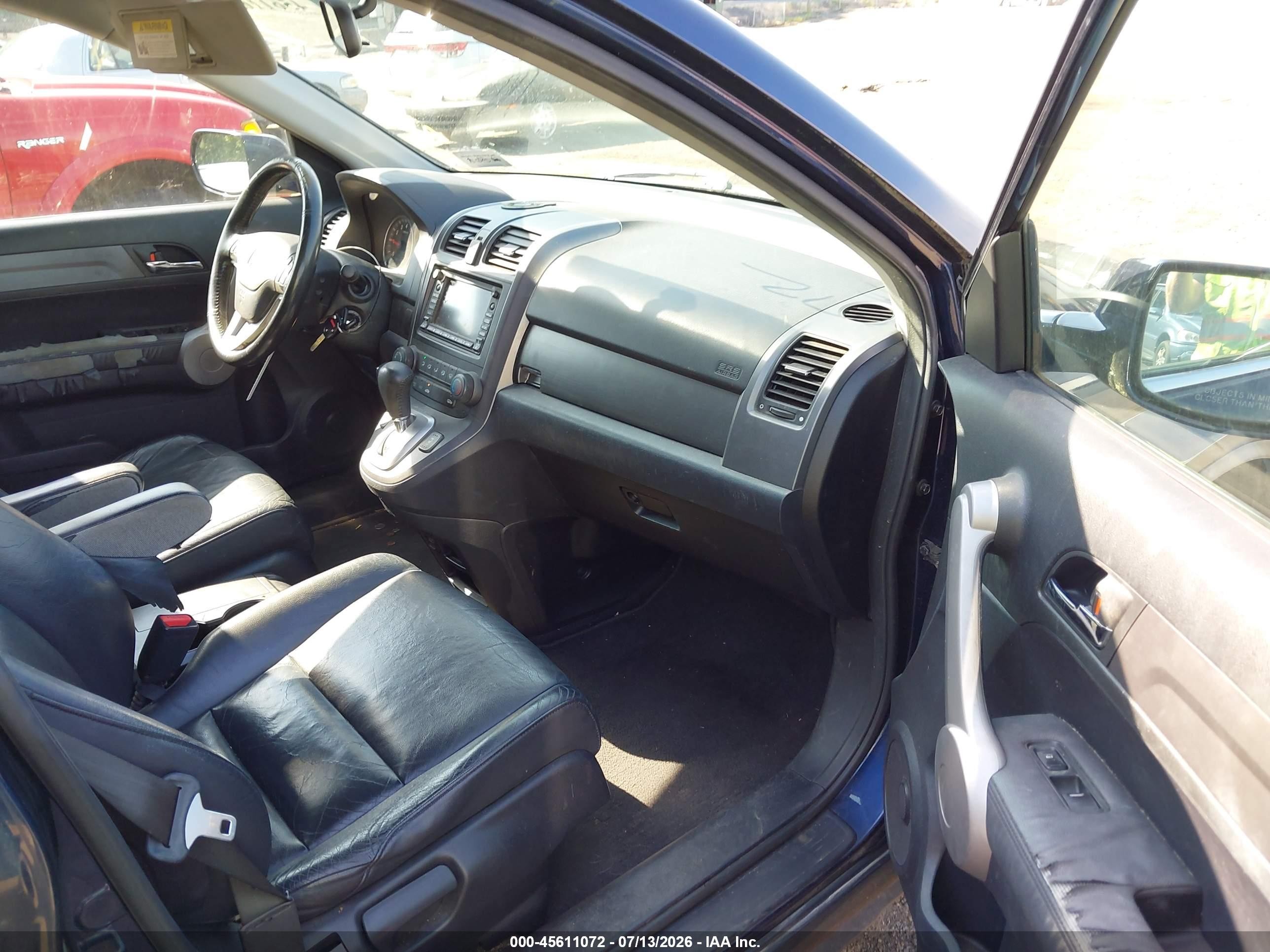 2007 Honda Cr-v Ex-l Blue vin: JHLRE48797C033401