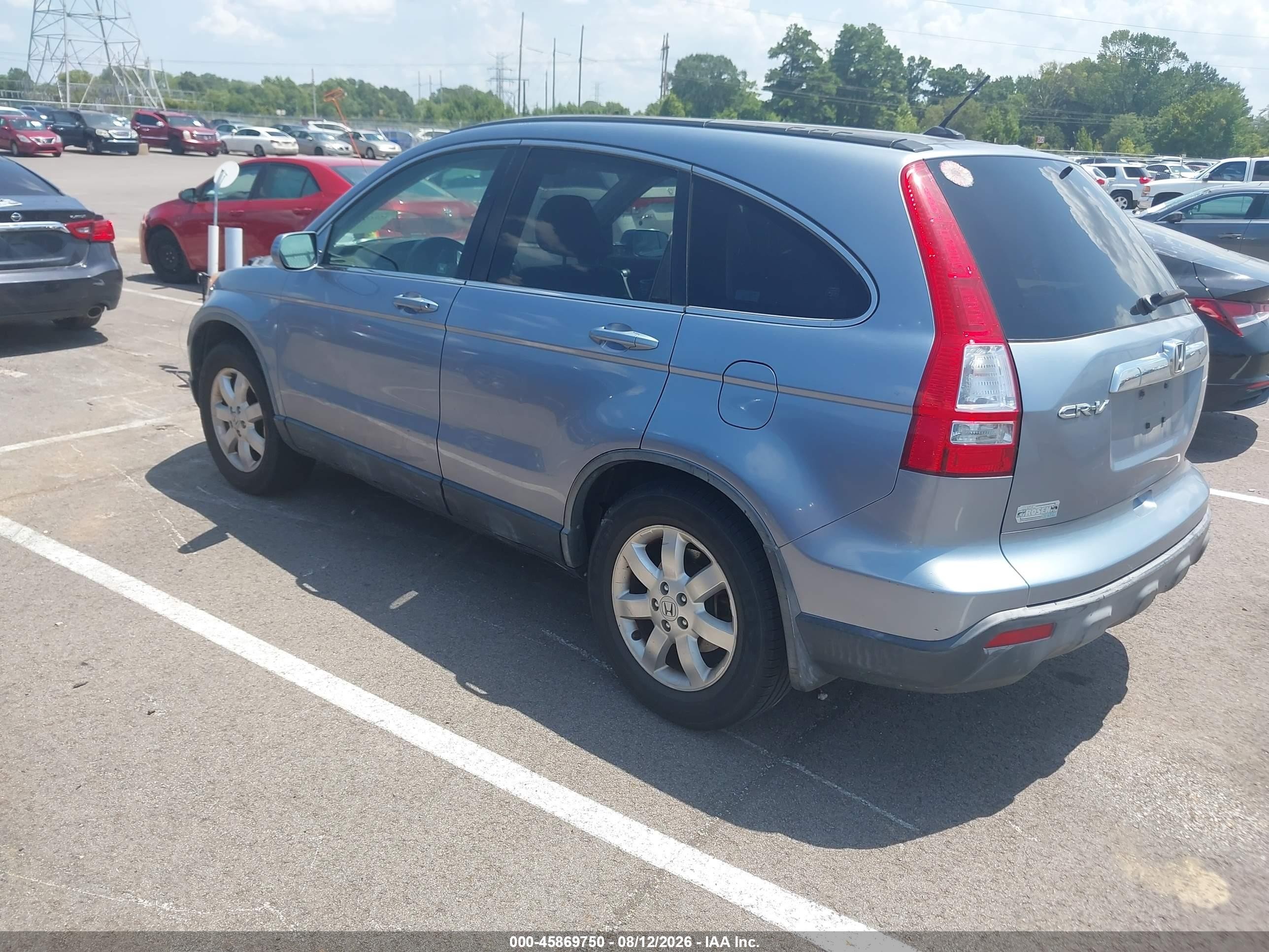 2007 Honda Cr-v Ex-l Blue vin: JHLRE48797C037965