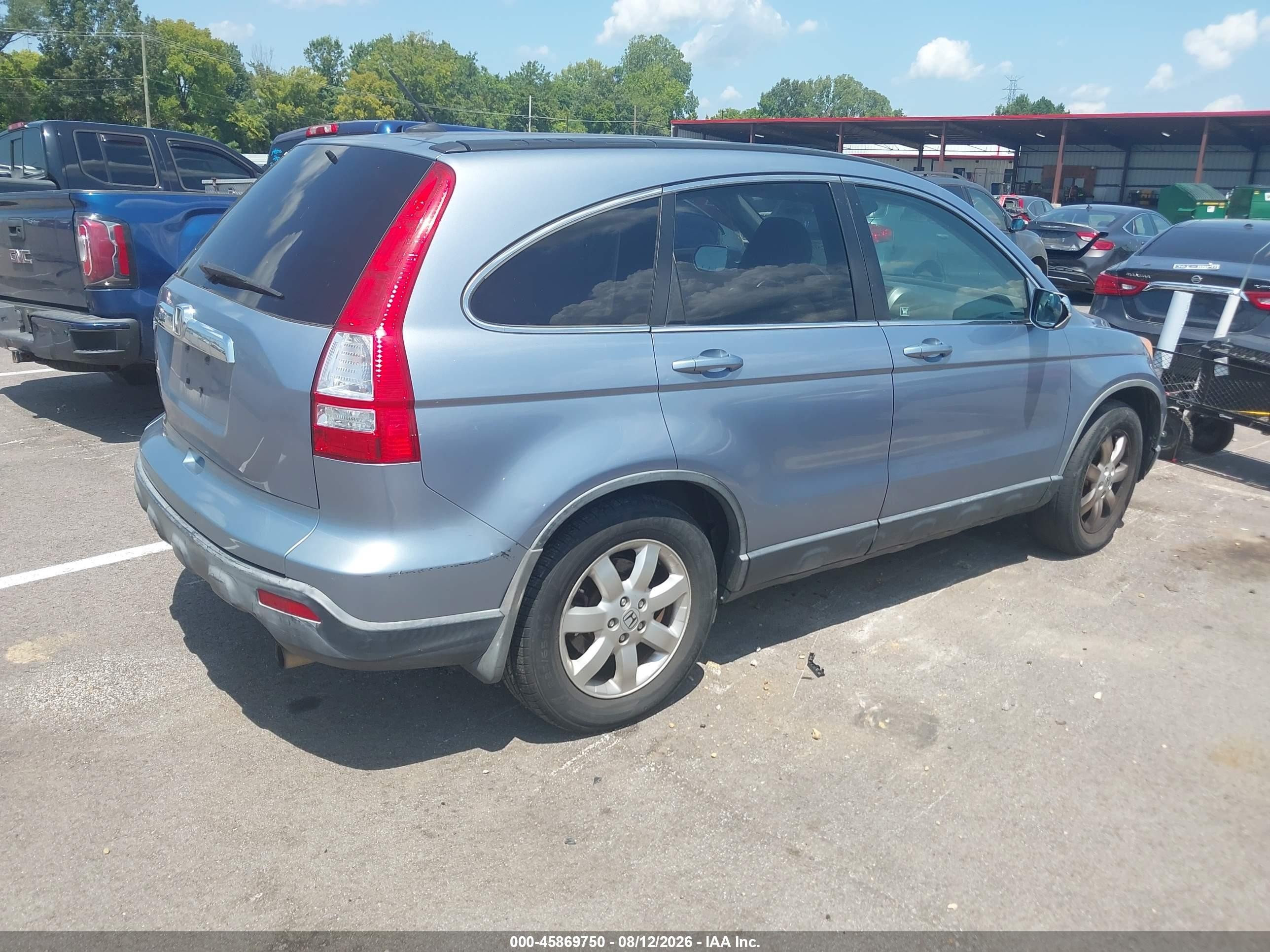 2007 Honda Cr-v Ex-l Blue vin: JHLRE48797C037965