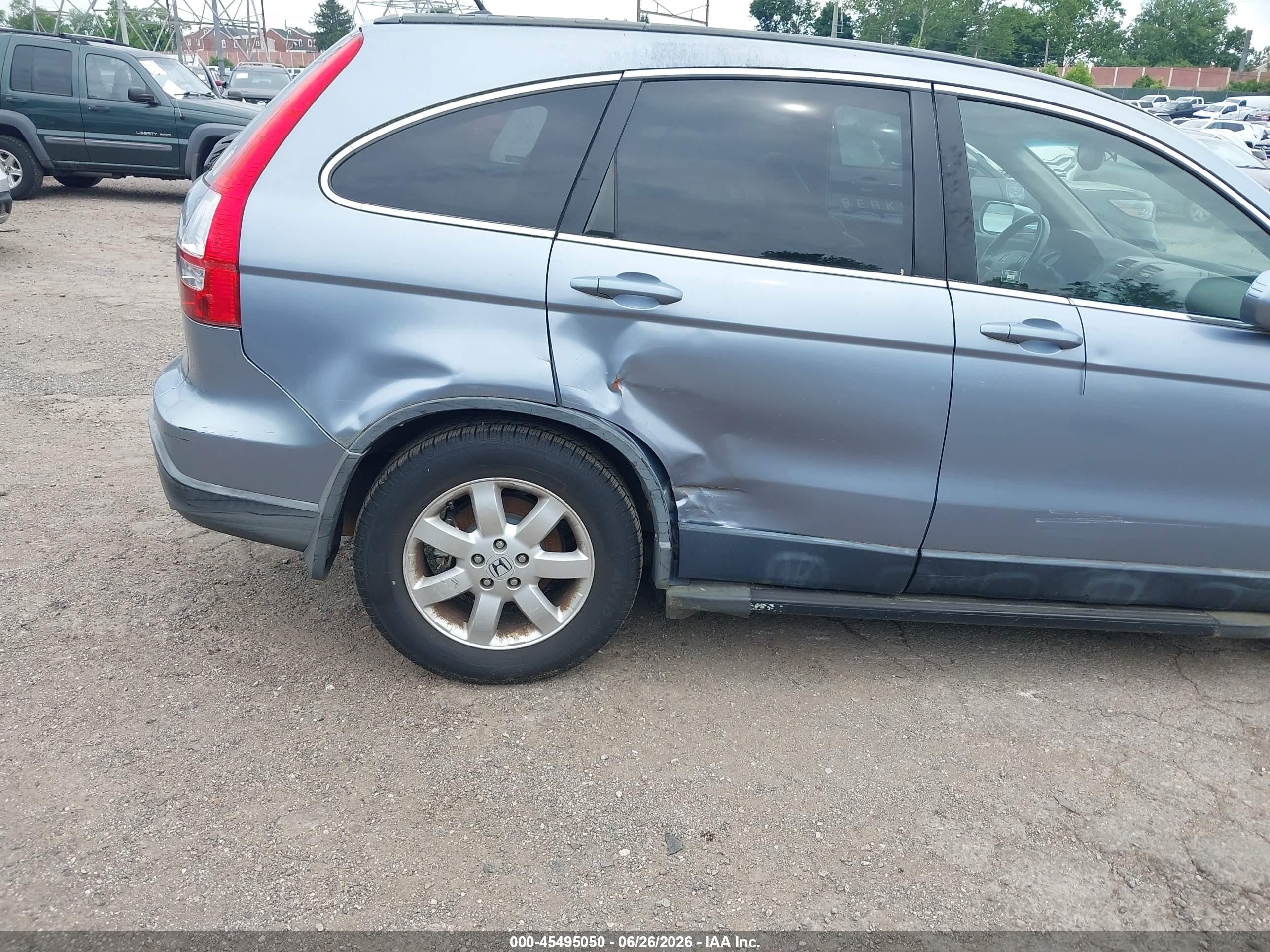 2007 Honda Cr-v Ex-l Light Blue vin: JHLRE48797C057102