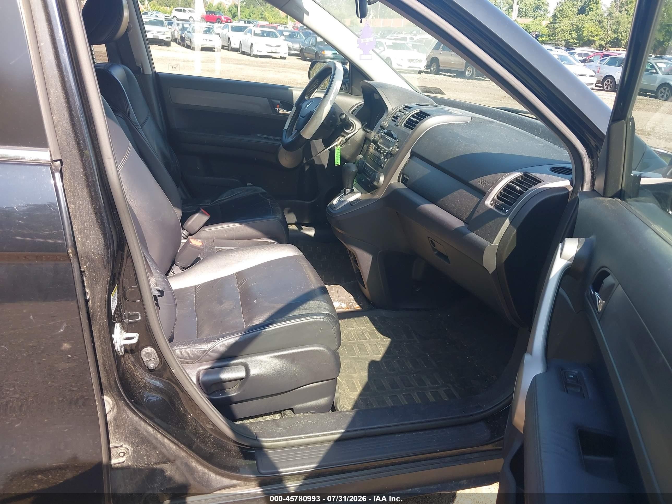 2007 Honda Cr-v Ex-l Black vin: JHLRE48797C057861