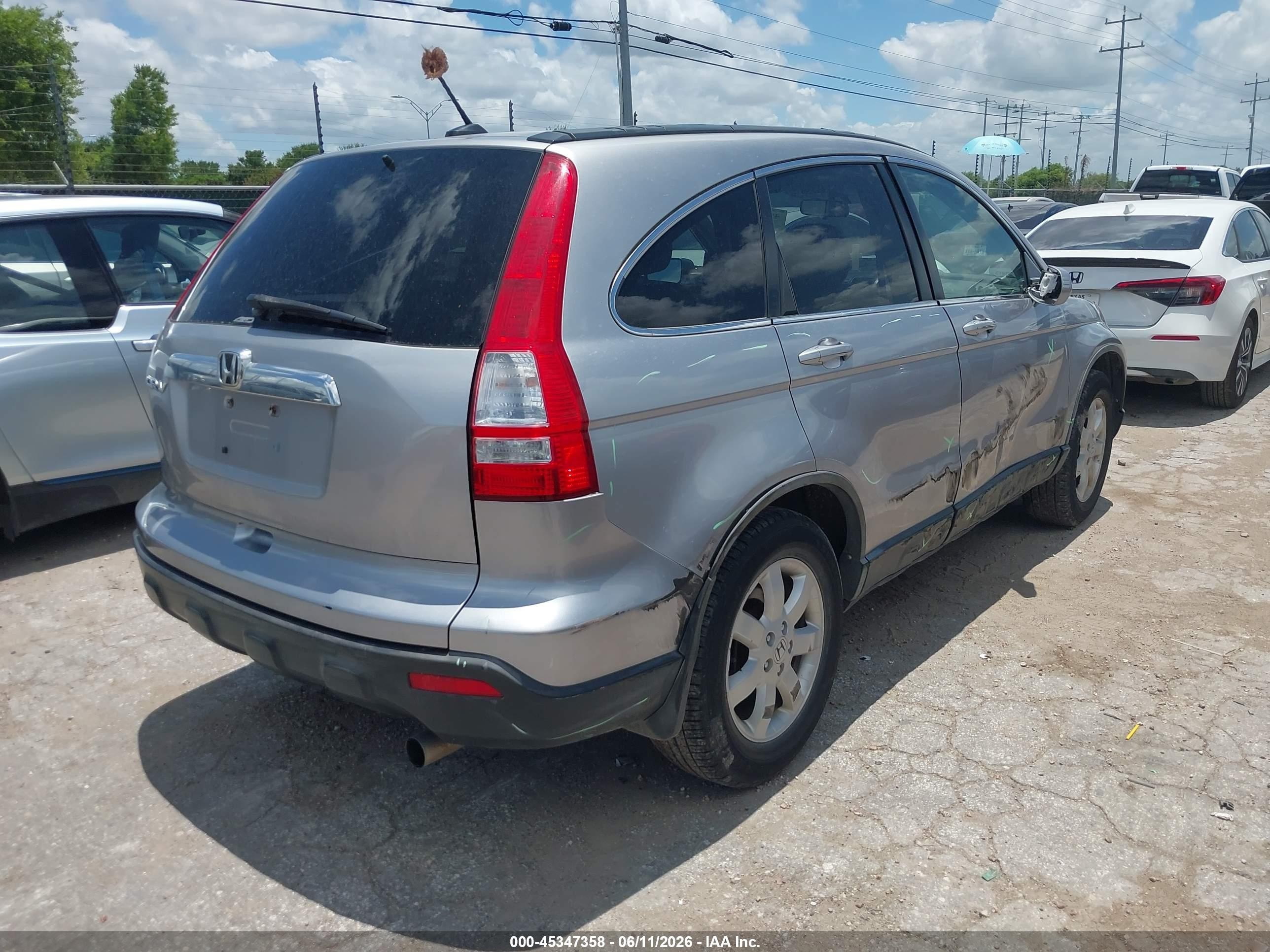 2007 Honda Cr-v Ex-l Silver vin: JHLRE48797C085286