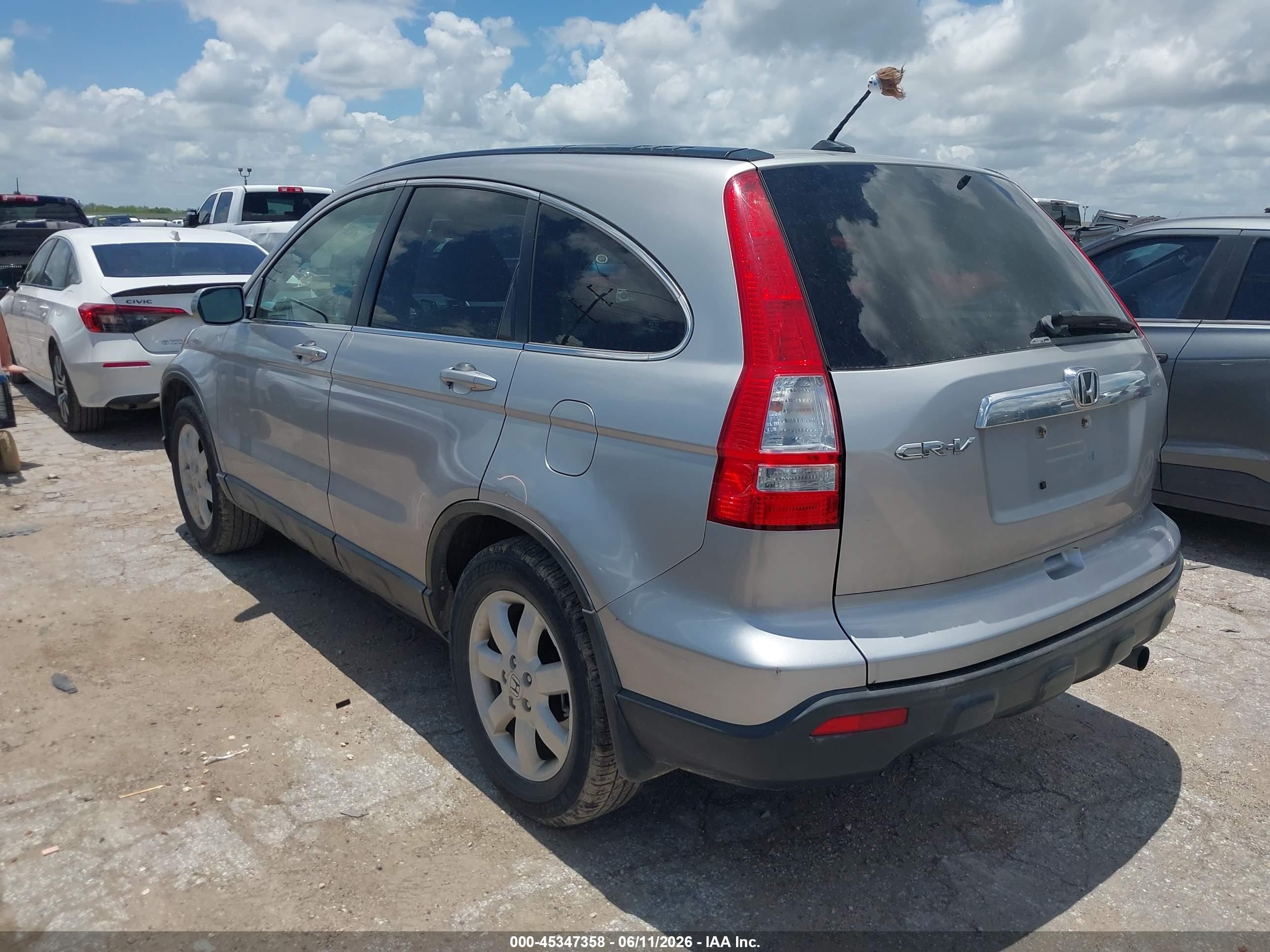 2007 Honda Cr-v Ex-l Silver vin: JHLRE48797C085286