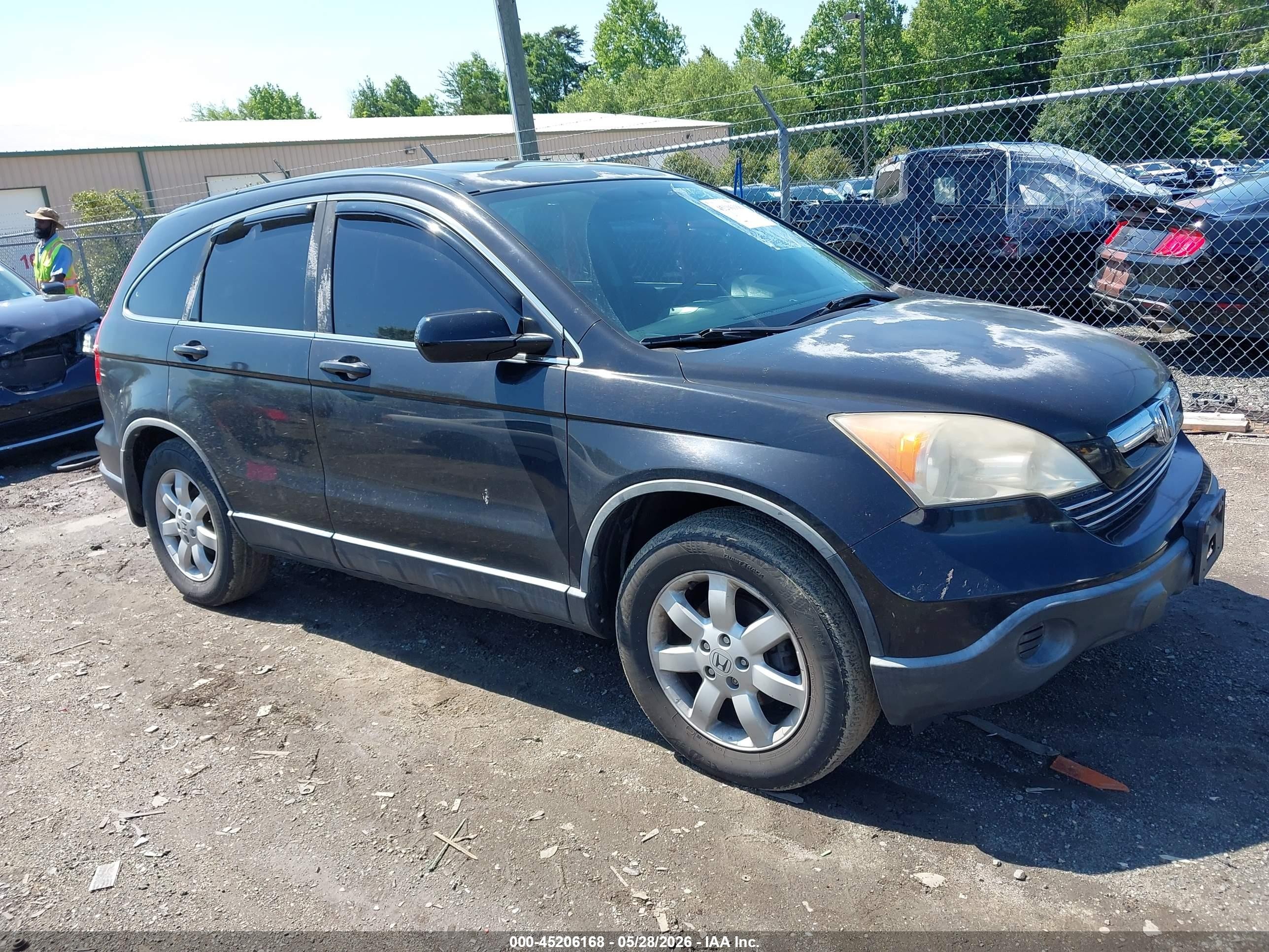 2007 Honda Cr-v Ex-l Black vin: JHLRE48797C089306