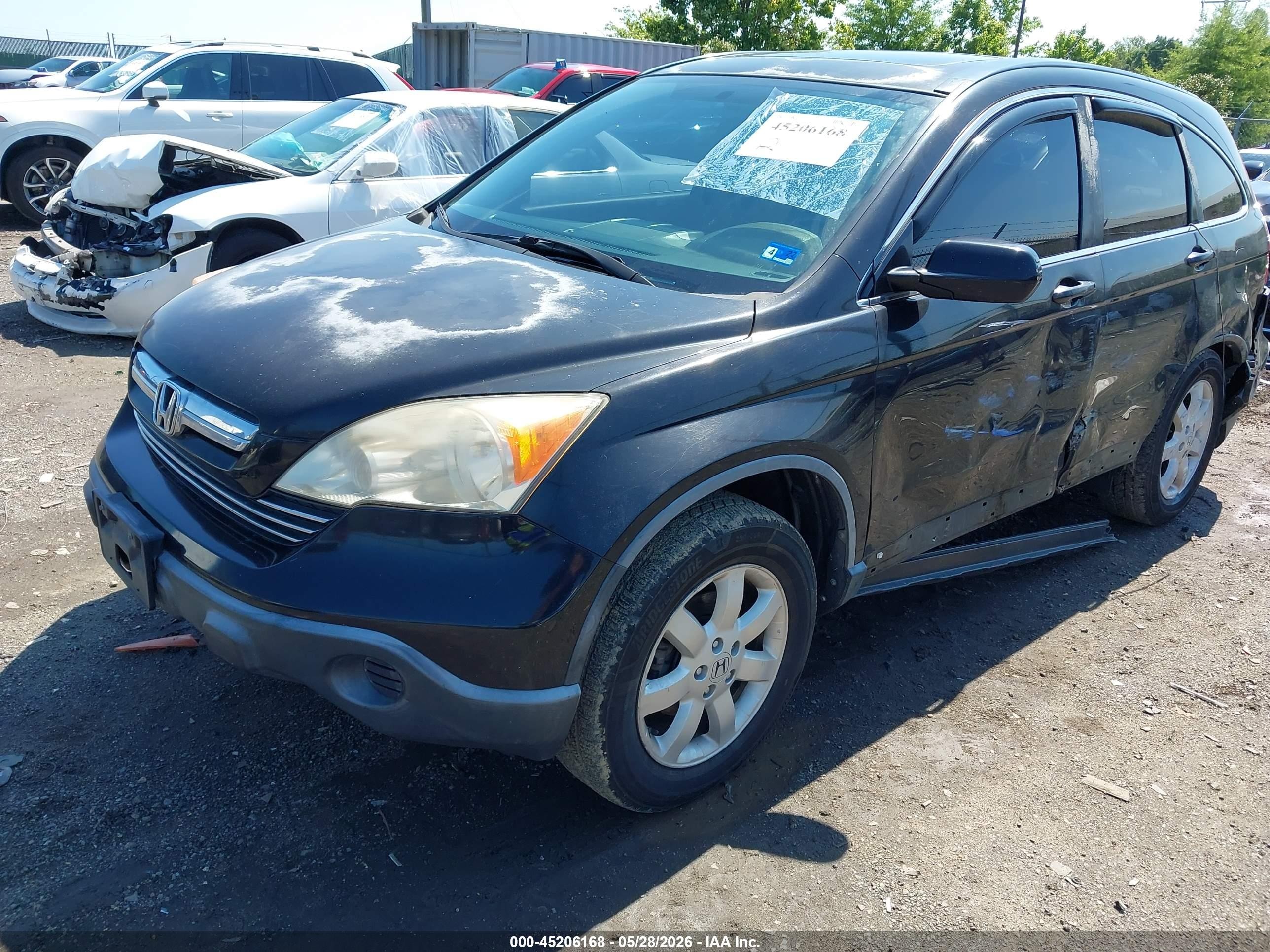 2007 Honda Cr-v Ex-l Черный vin: JHLRE48797C089306