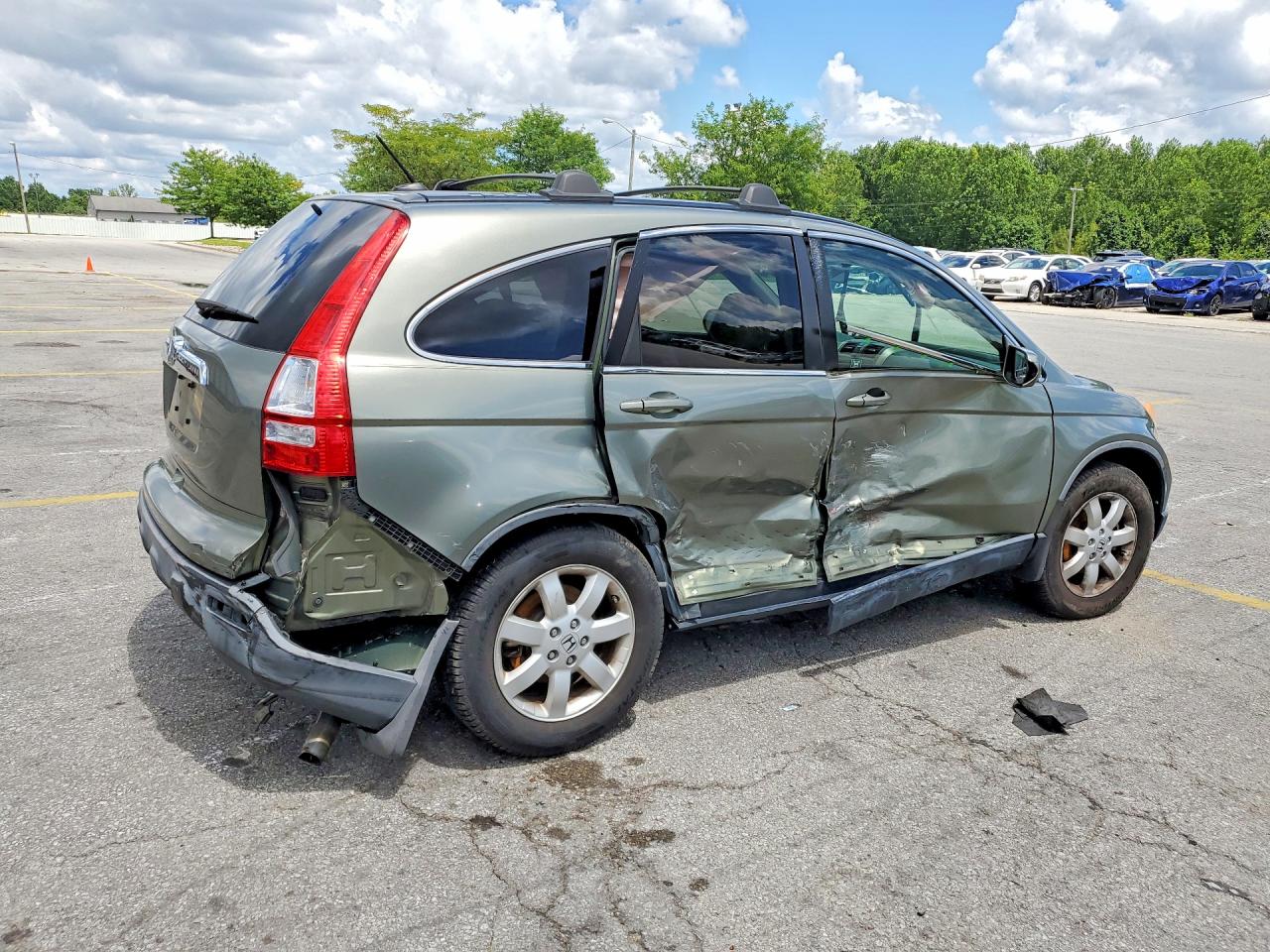 2007 Honda Cr-v Exl Green vin: JHLRE48797C105908