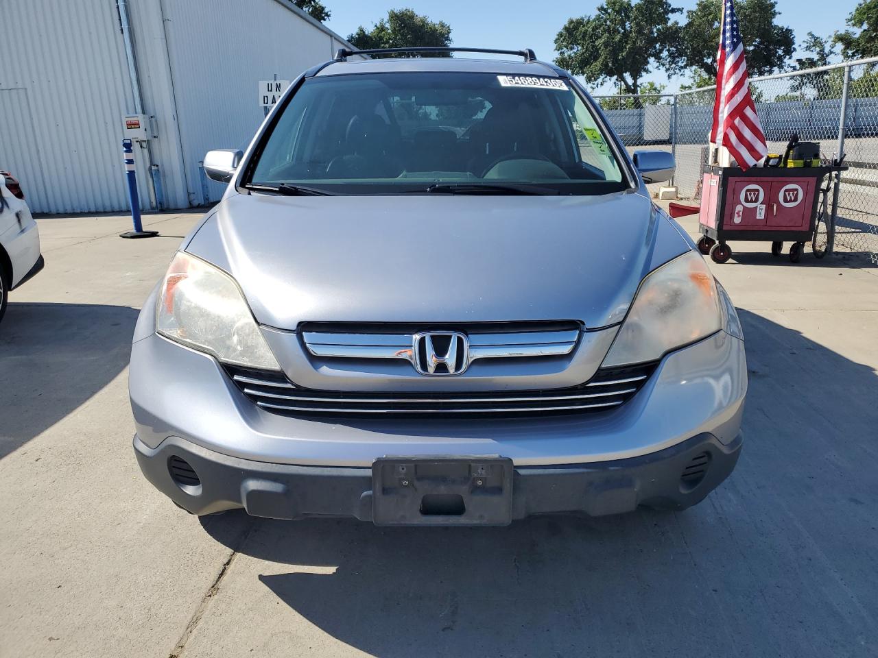 2007 Honda Cr-v Exl Silver vin: JHLRE48797C112518 Damage: Left Head Lamp, Faded, Repair Required