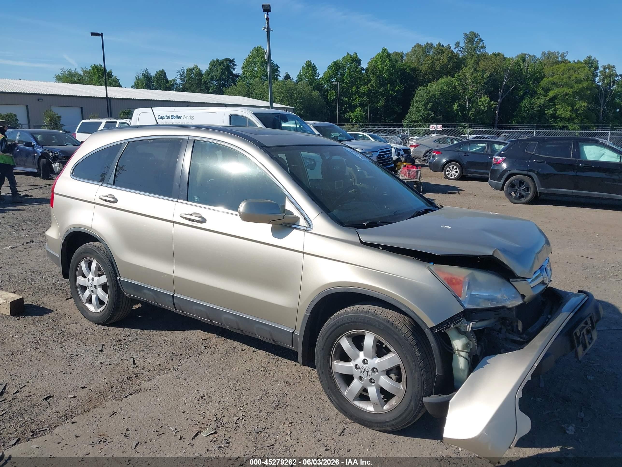 2007 Honda Cr-v Ex-l Champagne vin: JHLRE48797C113071