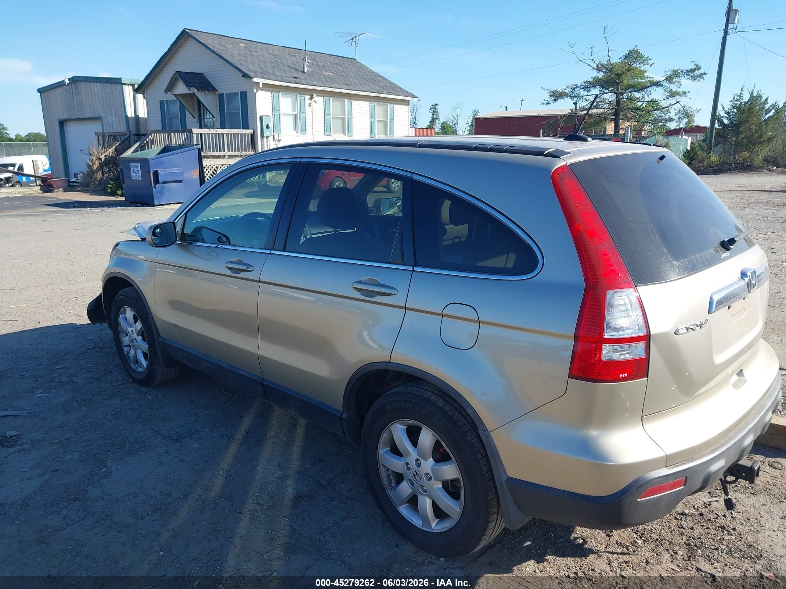 2007 Honda Cr-v Ex-l Champagne vin: JHLRE48797C113071