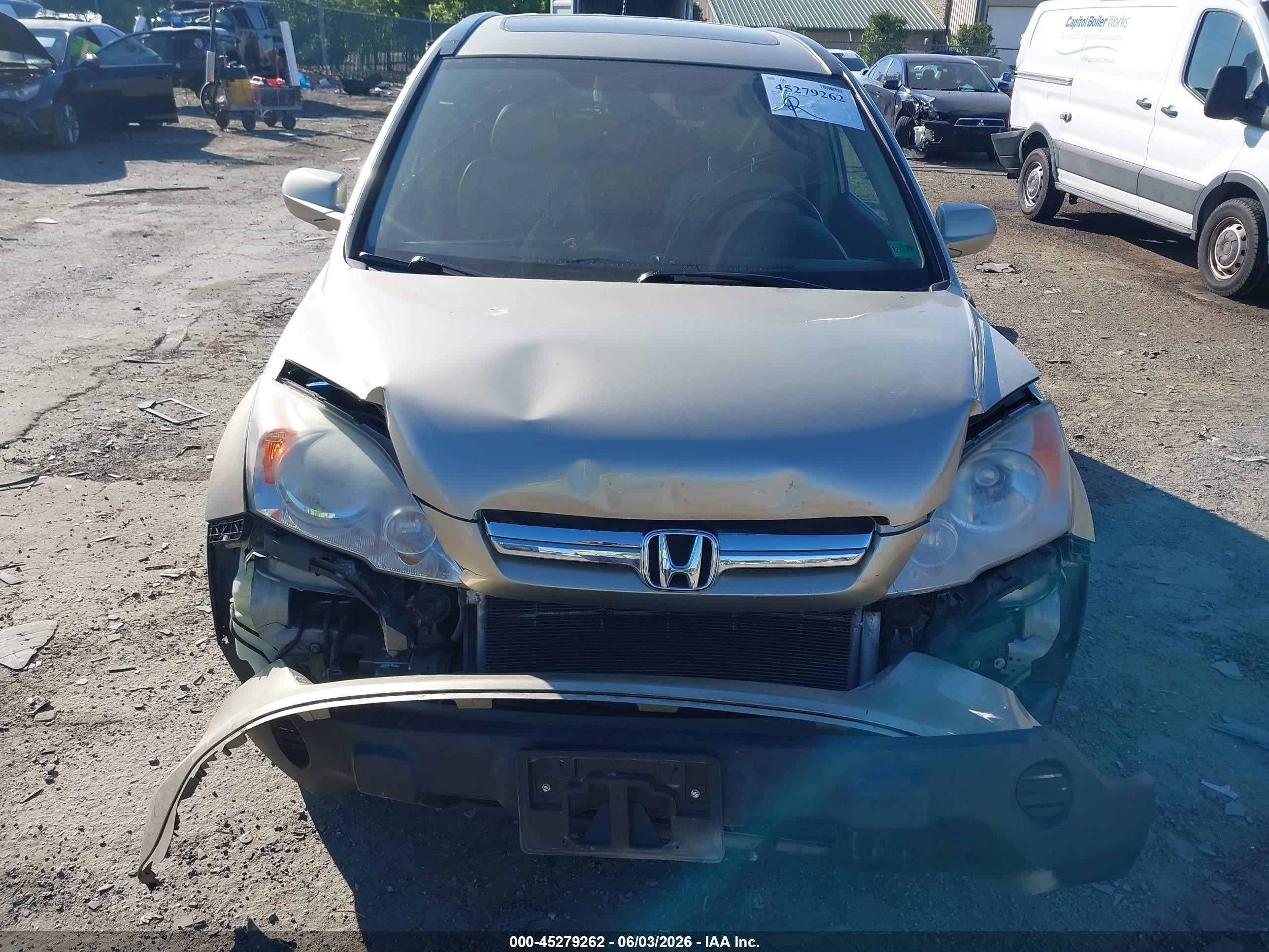 2007 Honda Cr-v Ex-l Champagne vin: JHLRE48797C113071