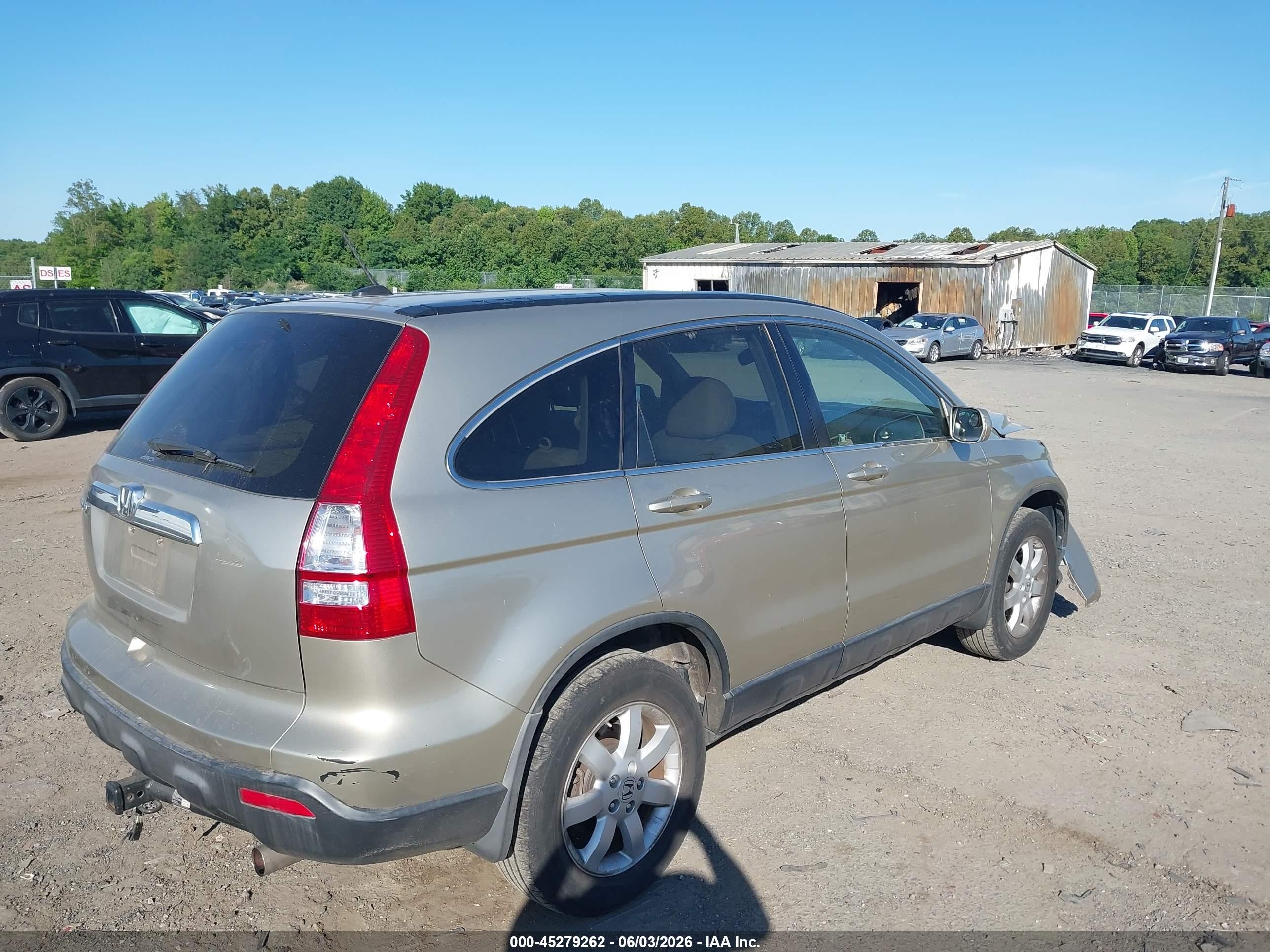 2007 Honda Cr-v Ex-l Champagne vin: JHLRE48797C113071