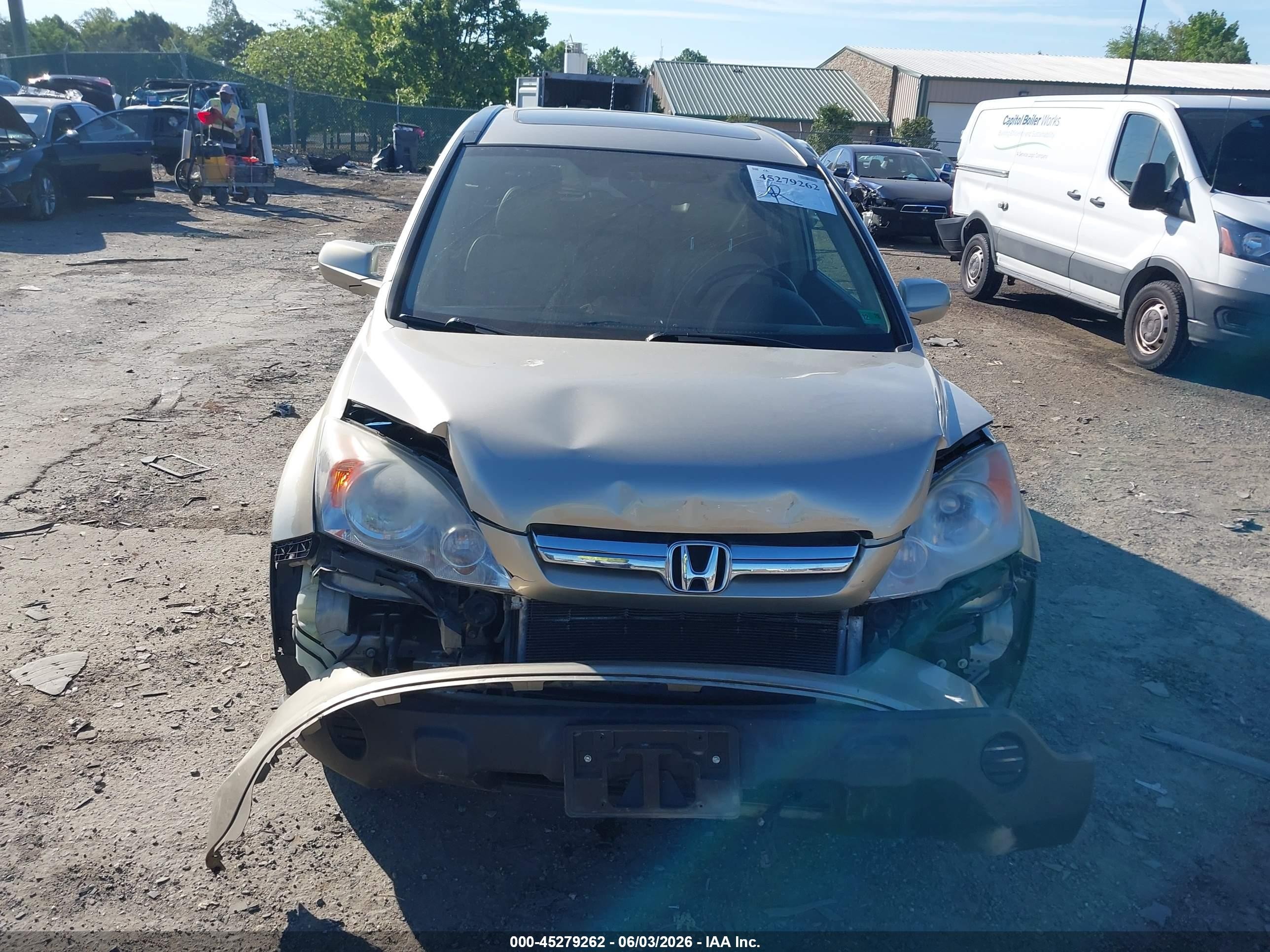 2007 Honda Cr-v Ex-l Champagne vin: JHLRE48797C113071