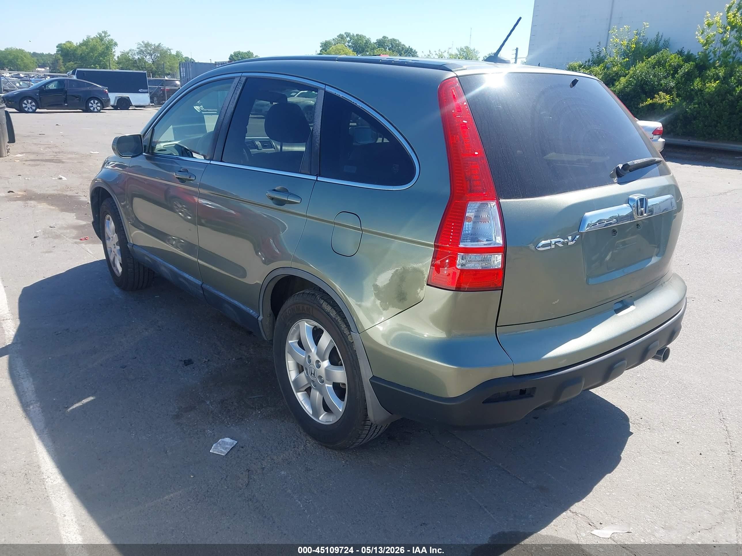 2007 Honda Cr-v Ex-l Green vin: JHLRE48797C118710