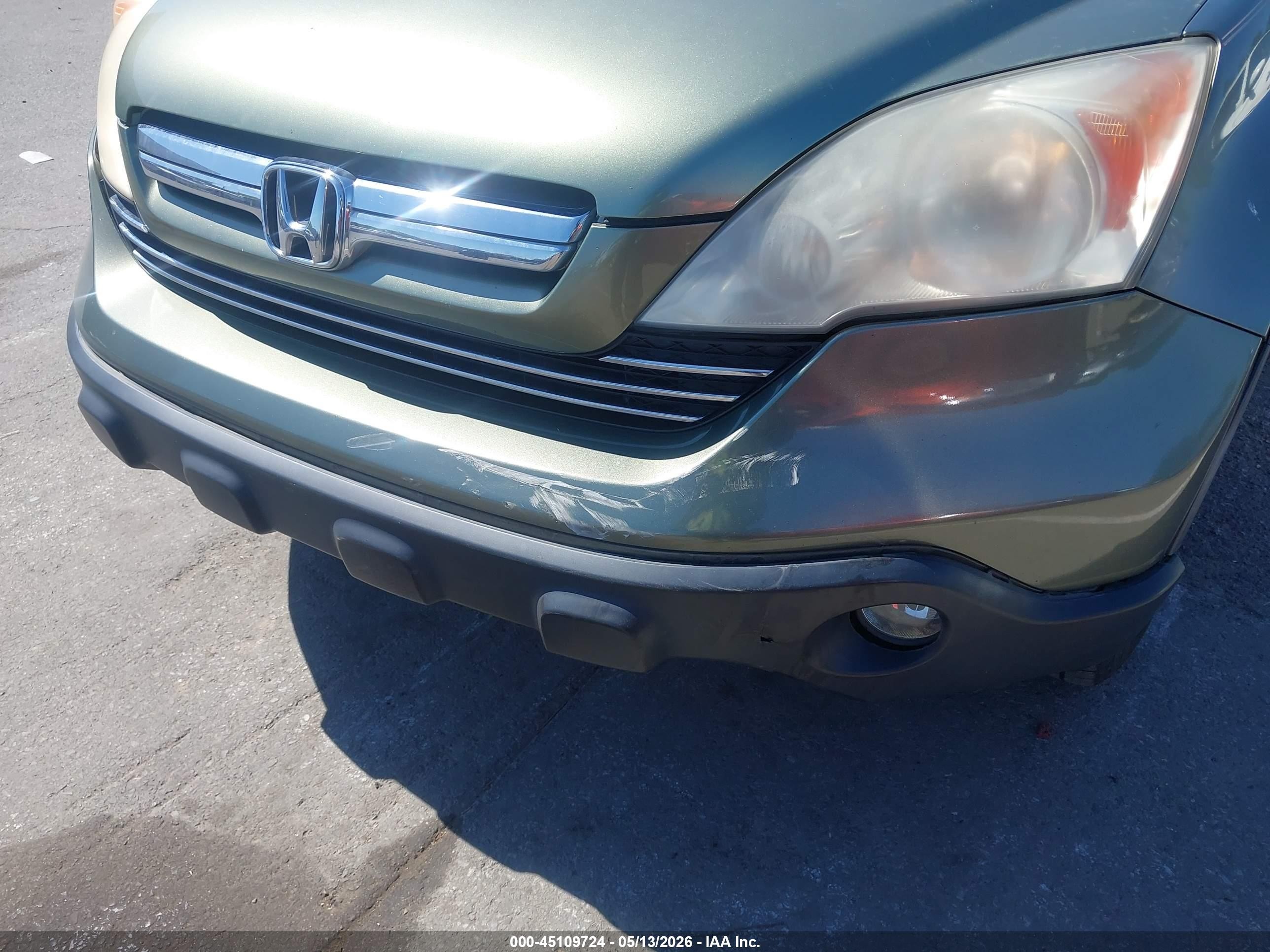 2007 Honda Cr-v Ex-l Green vin: JHLRE48797C118710