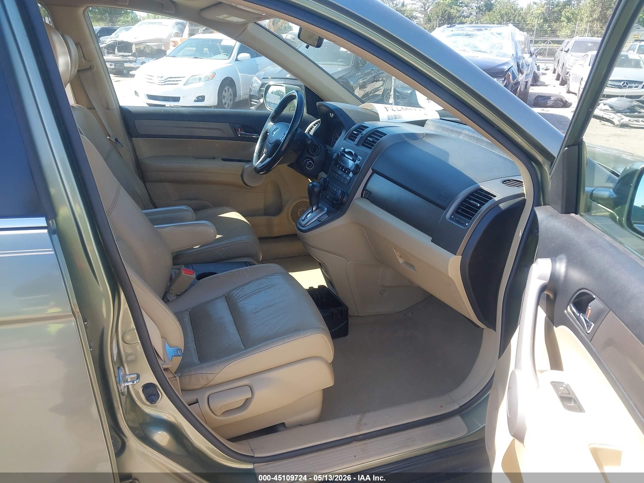 2007 Honda Cr-v Ex-l Green vin: JHLRE48797C118710