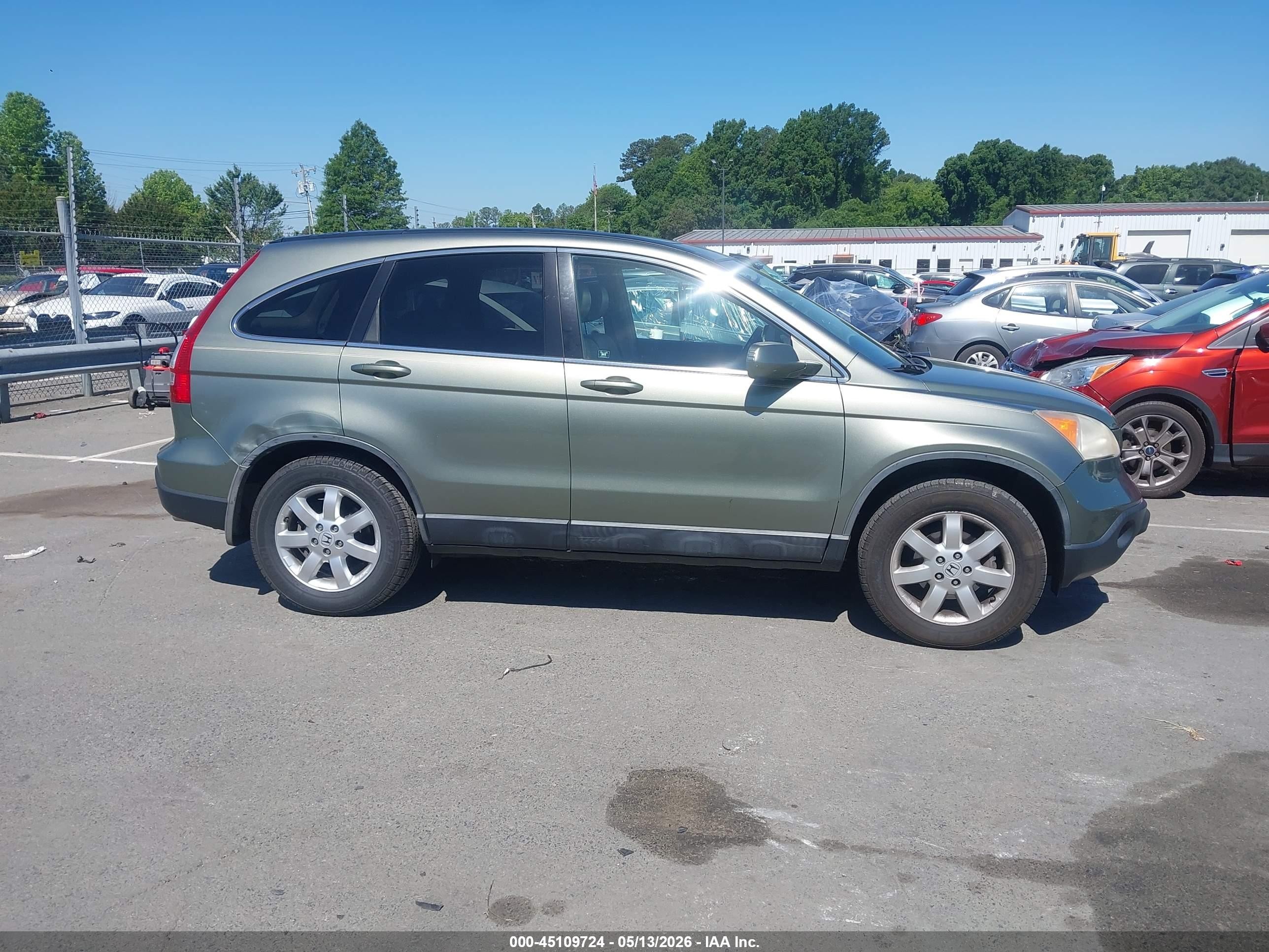 2007 Honda Cr-v Ex-l Green vin: JHLRE48797C118710