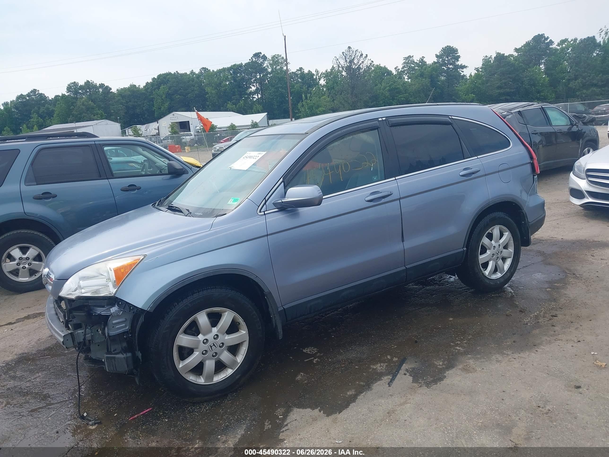 2008 Honda Cr-v Ex-l Blue vin: JHLRE48798C019922