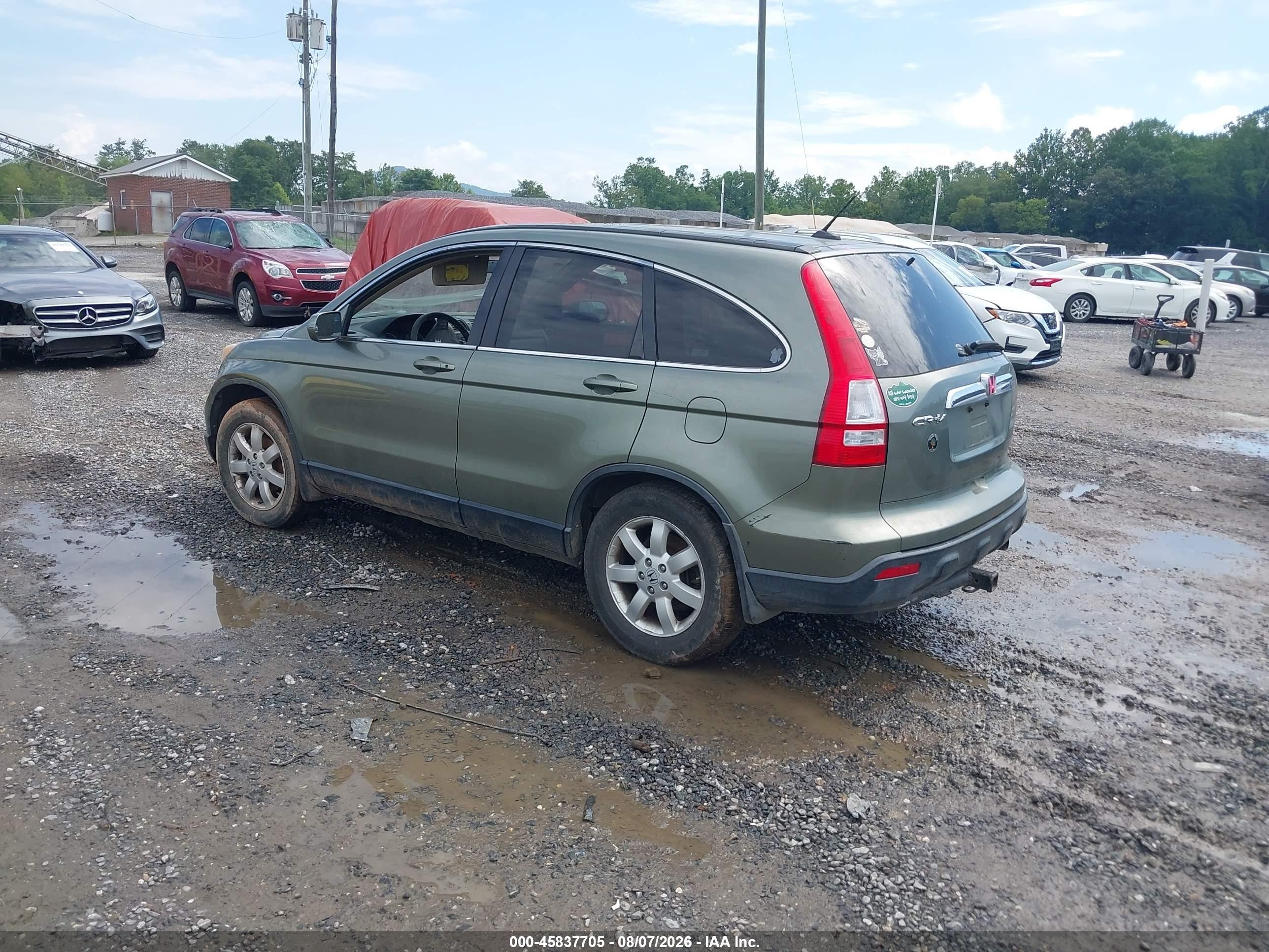 2008 Honda Cr-v Ex-l Green vin: JHLRE48798C037417