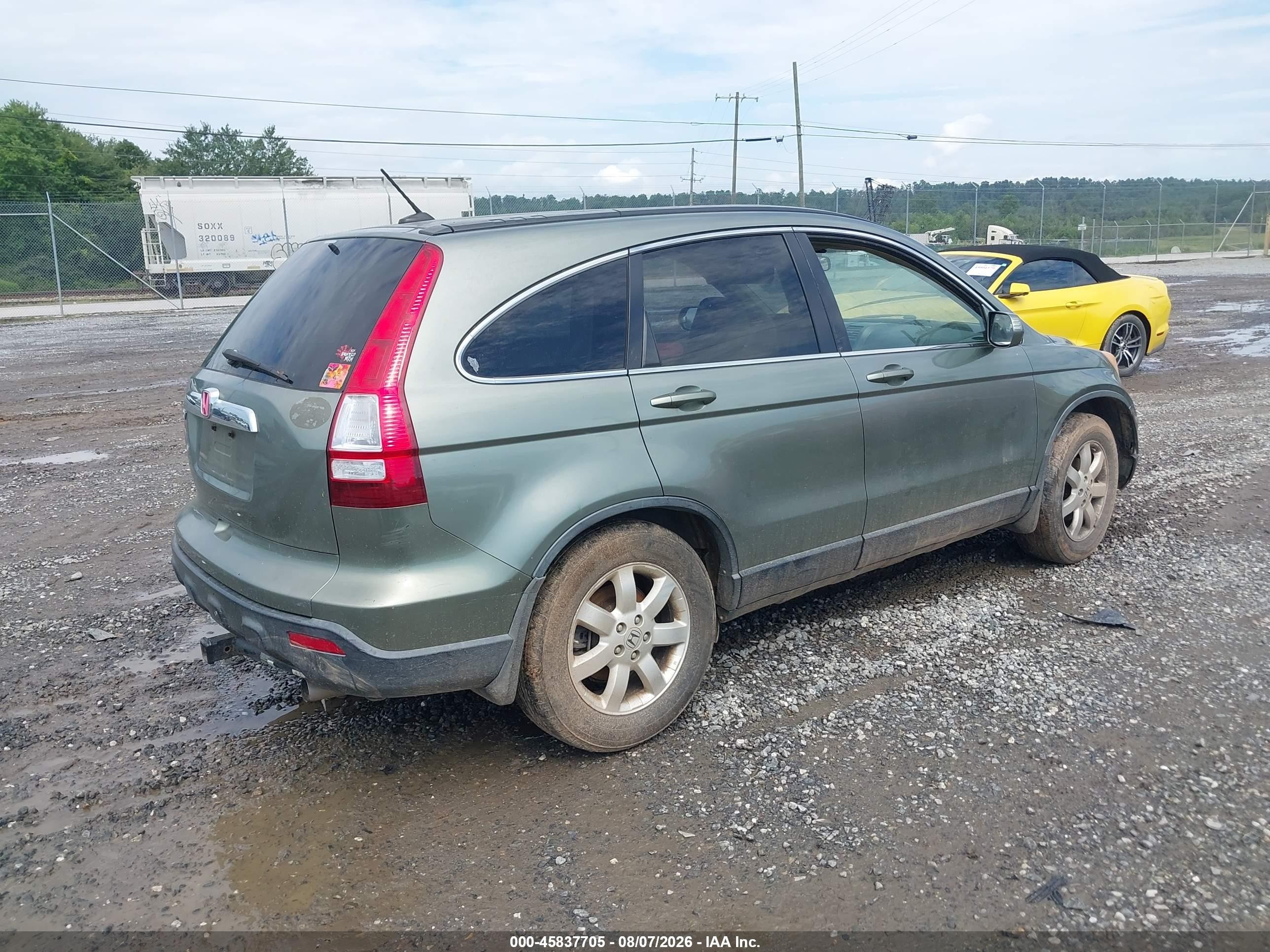 2008 Honda Cr-v Ex-l Green vin: JHLRE48798C037417