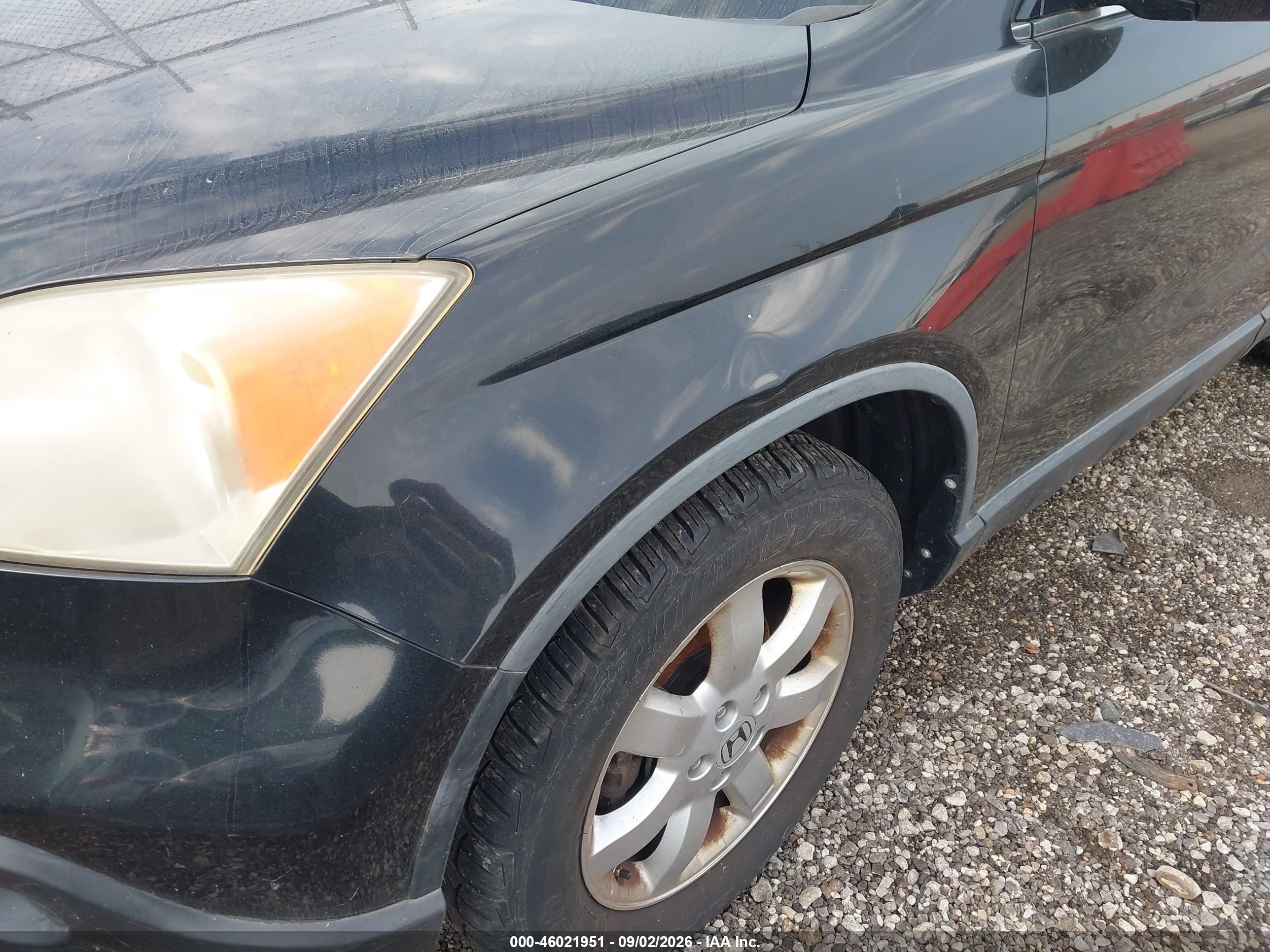 2008 Honda Cr-v Ex-l Black vin: JHLRE48798C057876