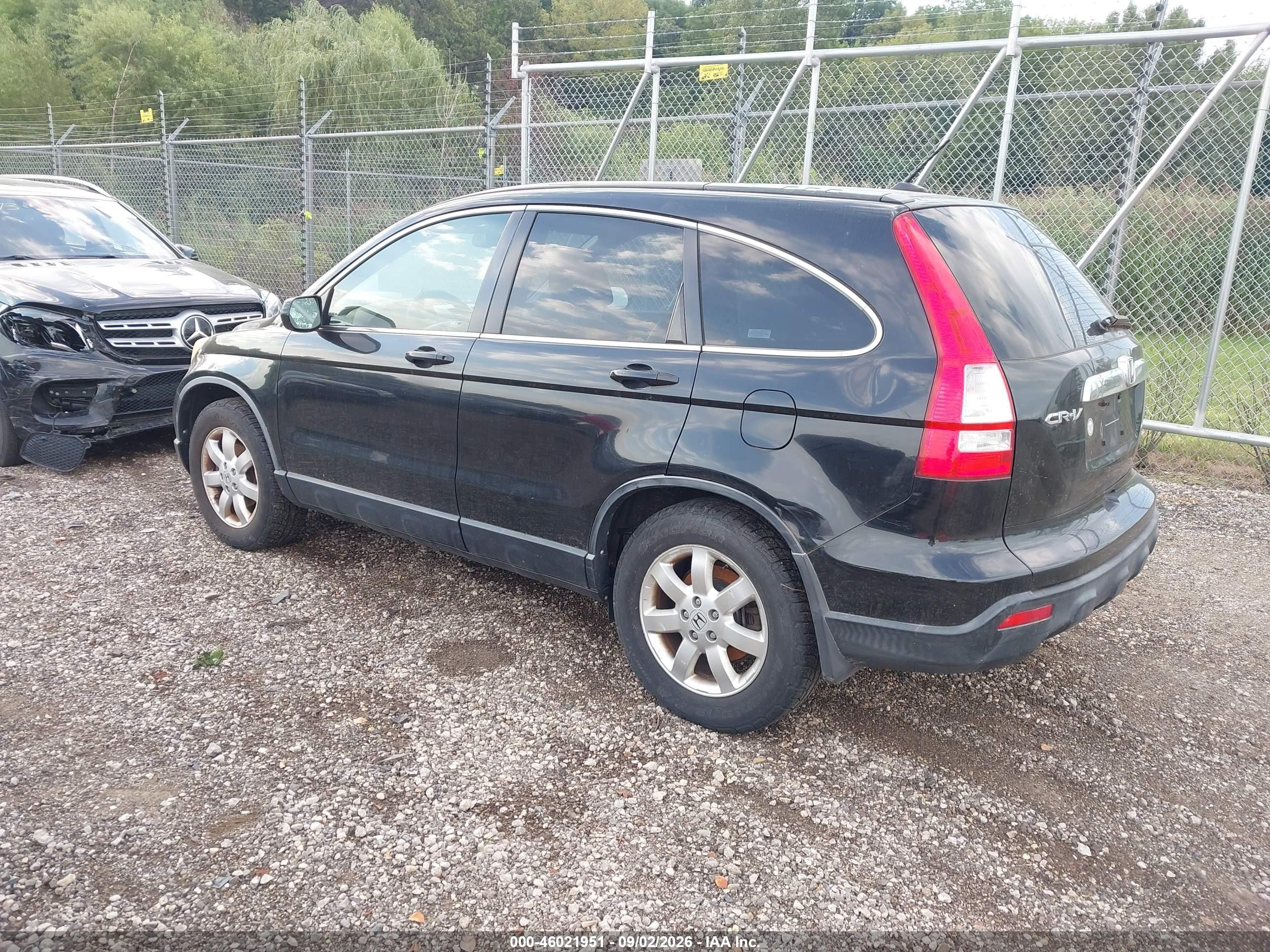 2008 Honda Cr-v Ex-l Black vin: JHLRE48798C057876