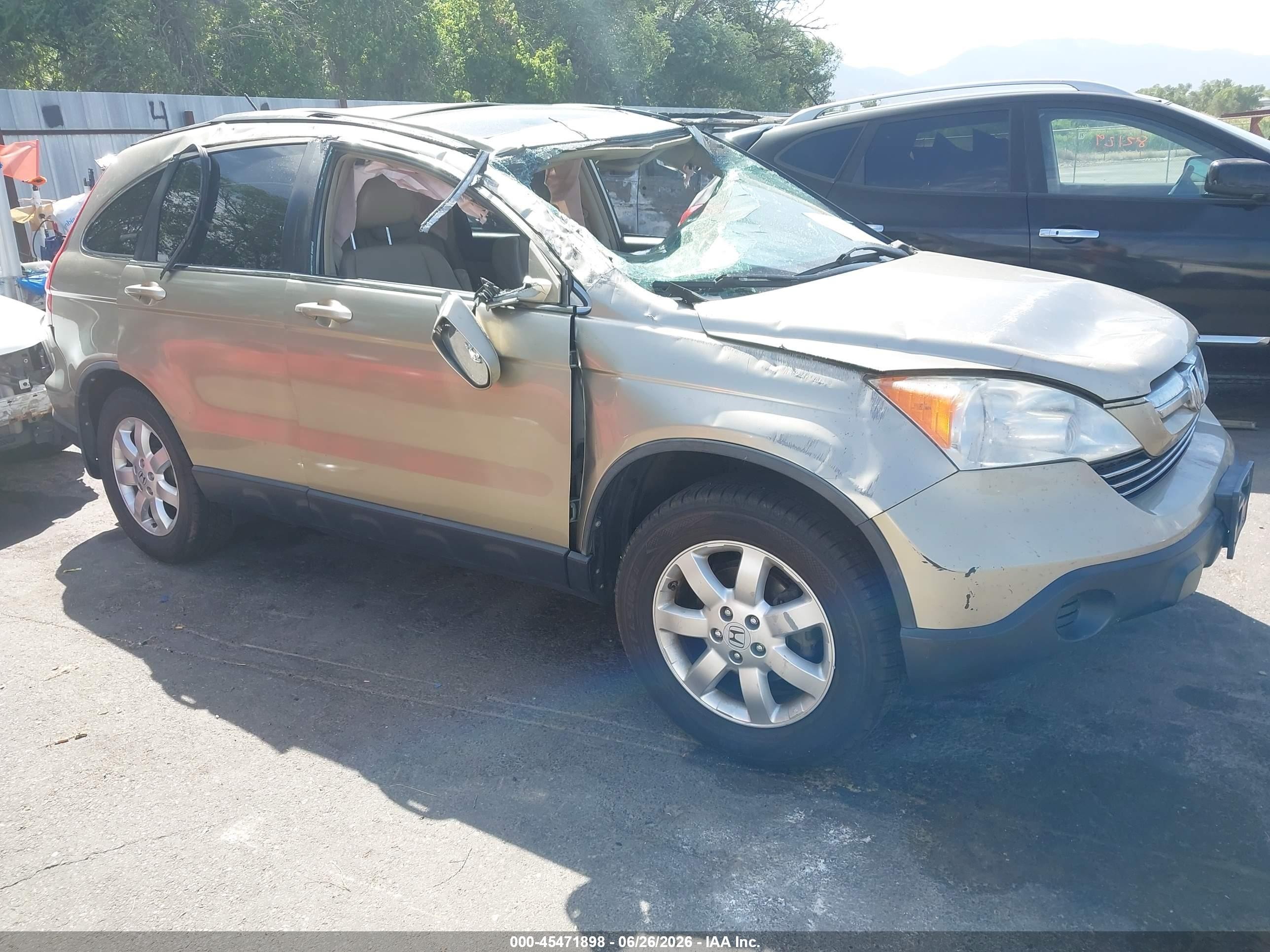 2008 Honda Cr-v Ex-l Champagne vin: JHLRE48798C075746