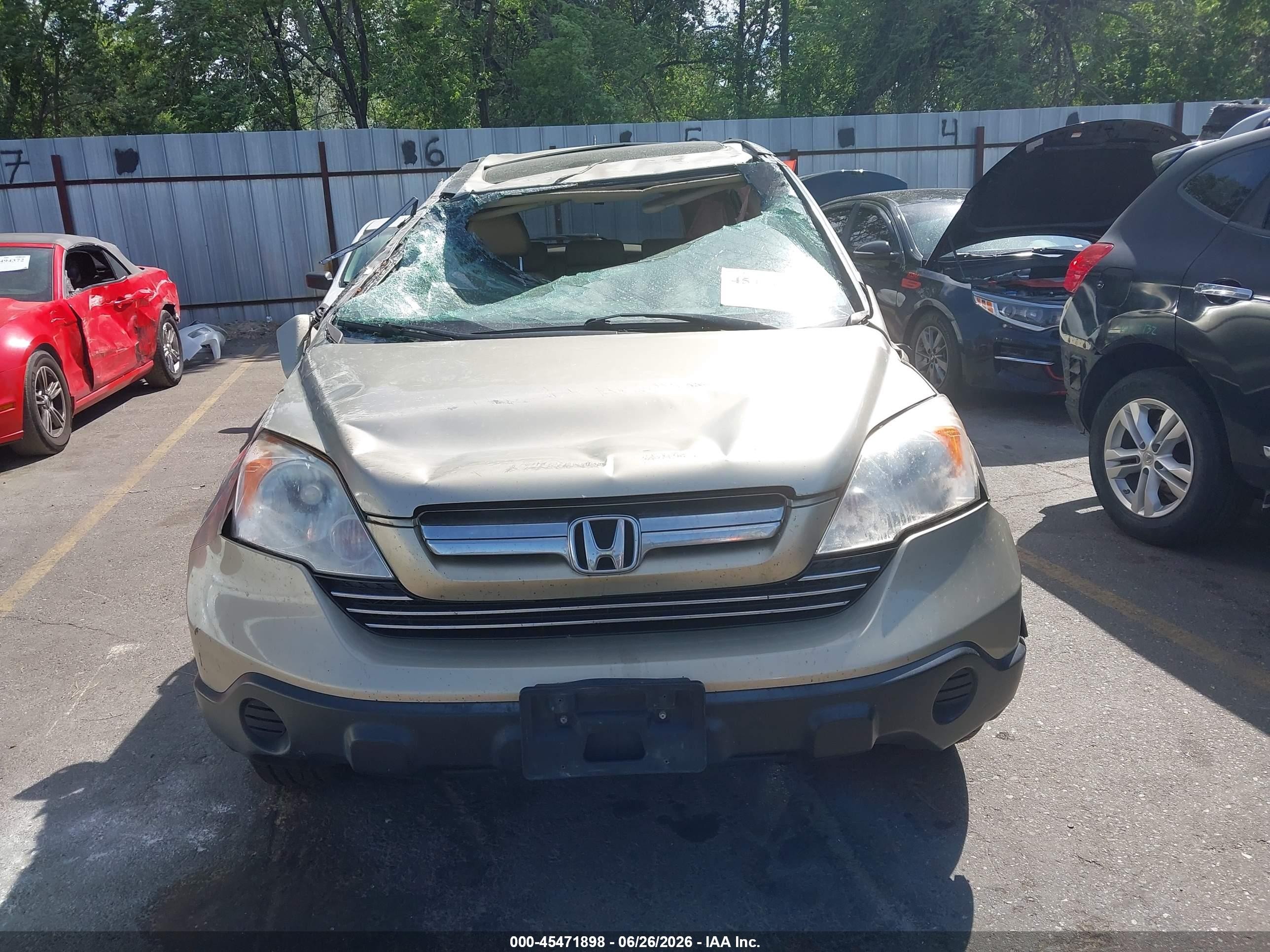 2008 Honda Cr-v Ex-l Champagne vin: JHLRE48798C075746