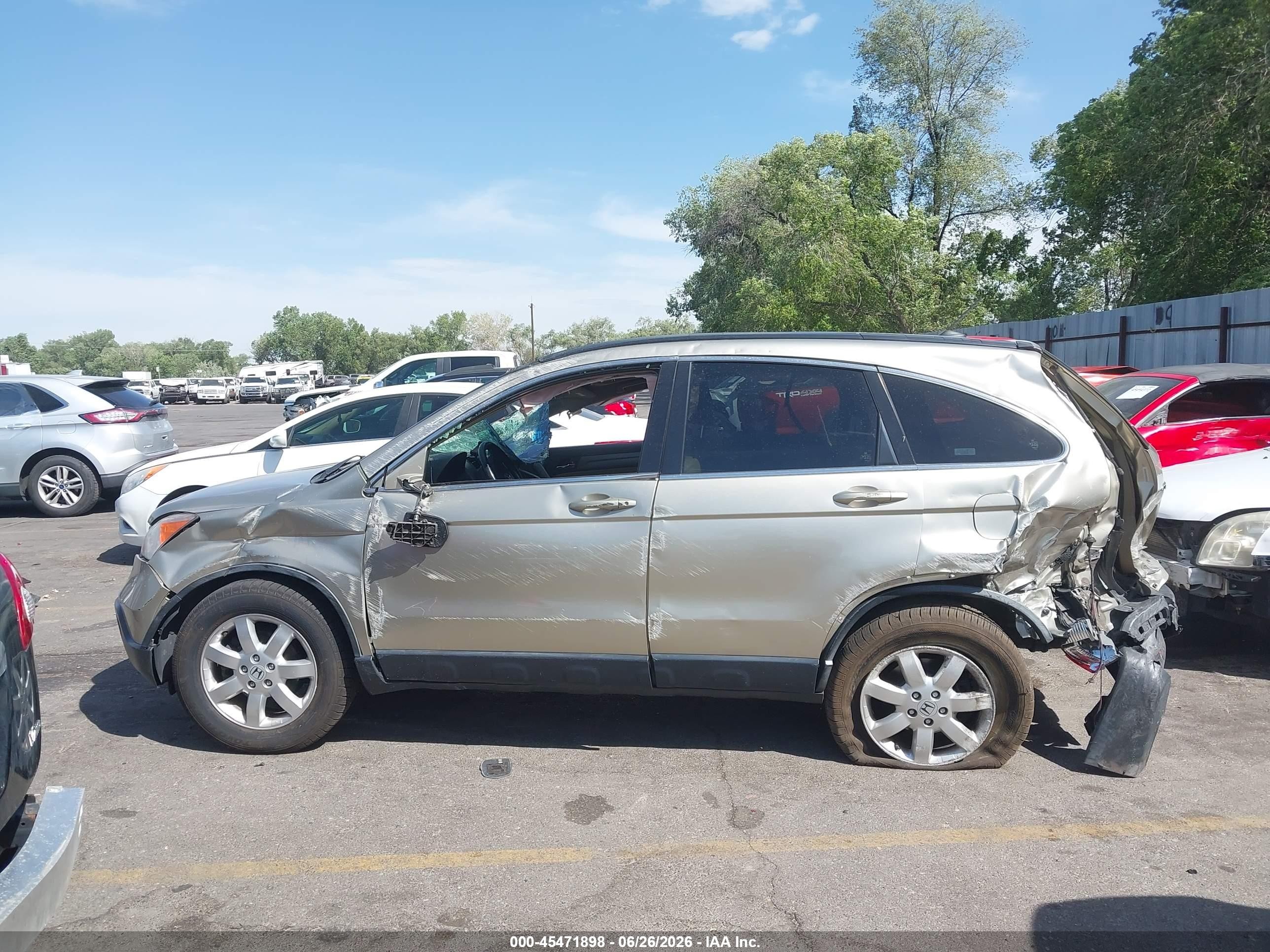 2008 Honda Cr-v Ex-l Champagne vin: JHLRE48798C075746