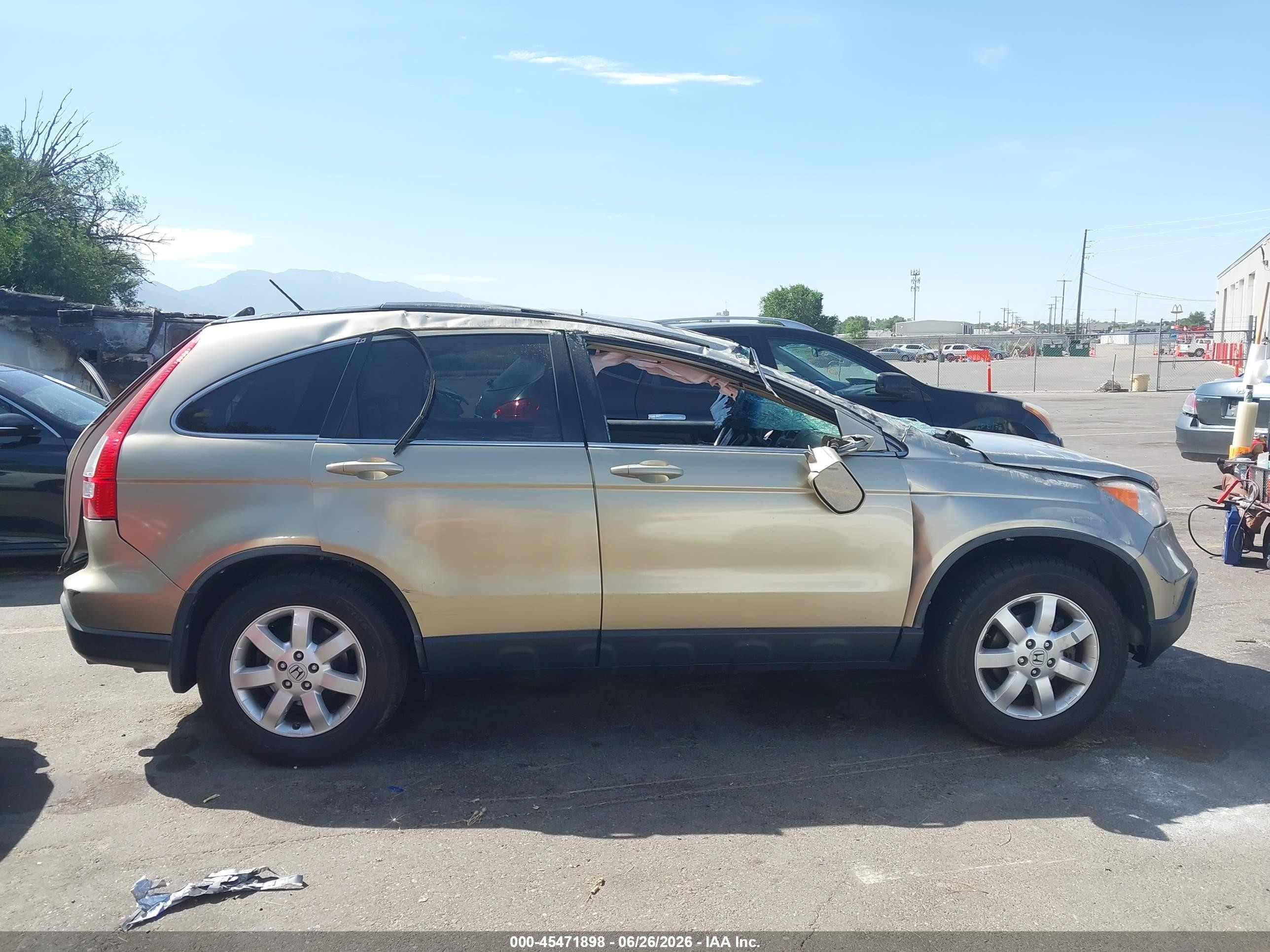 2008 Honda Cr-v Ex-l Champagne vin: JHLRE48798C075746