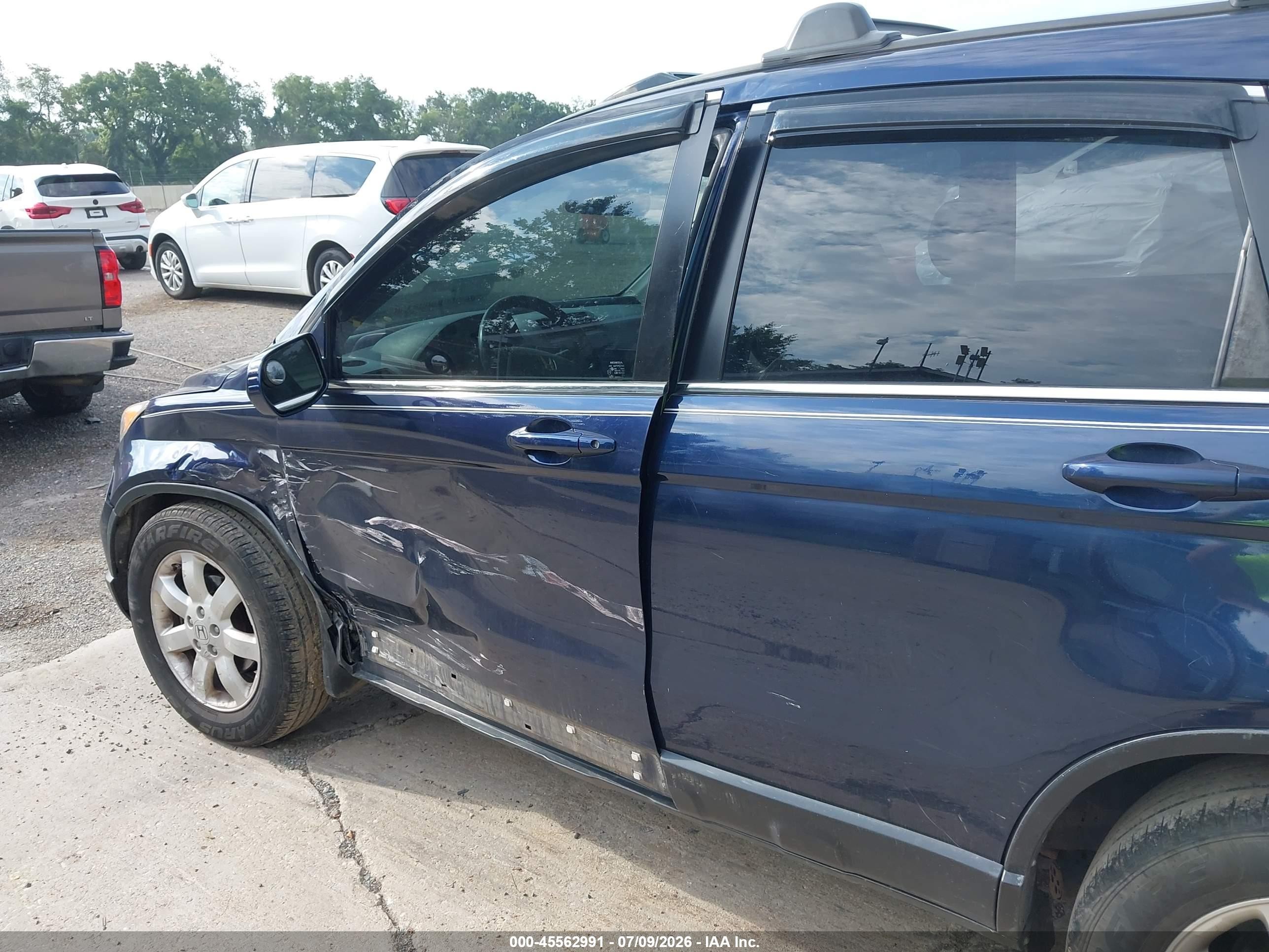 2007 Honda Cr-v Ex-l Blue vin: JHLRE487X7C000780