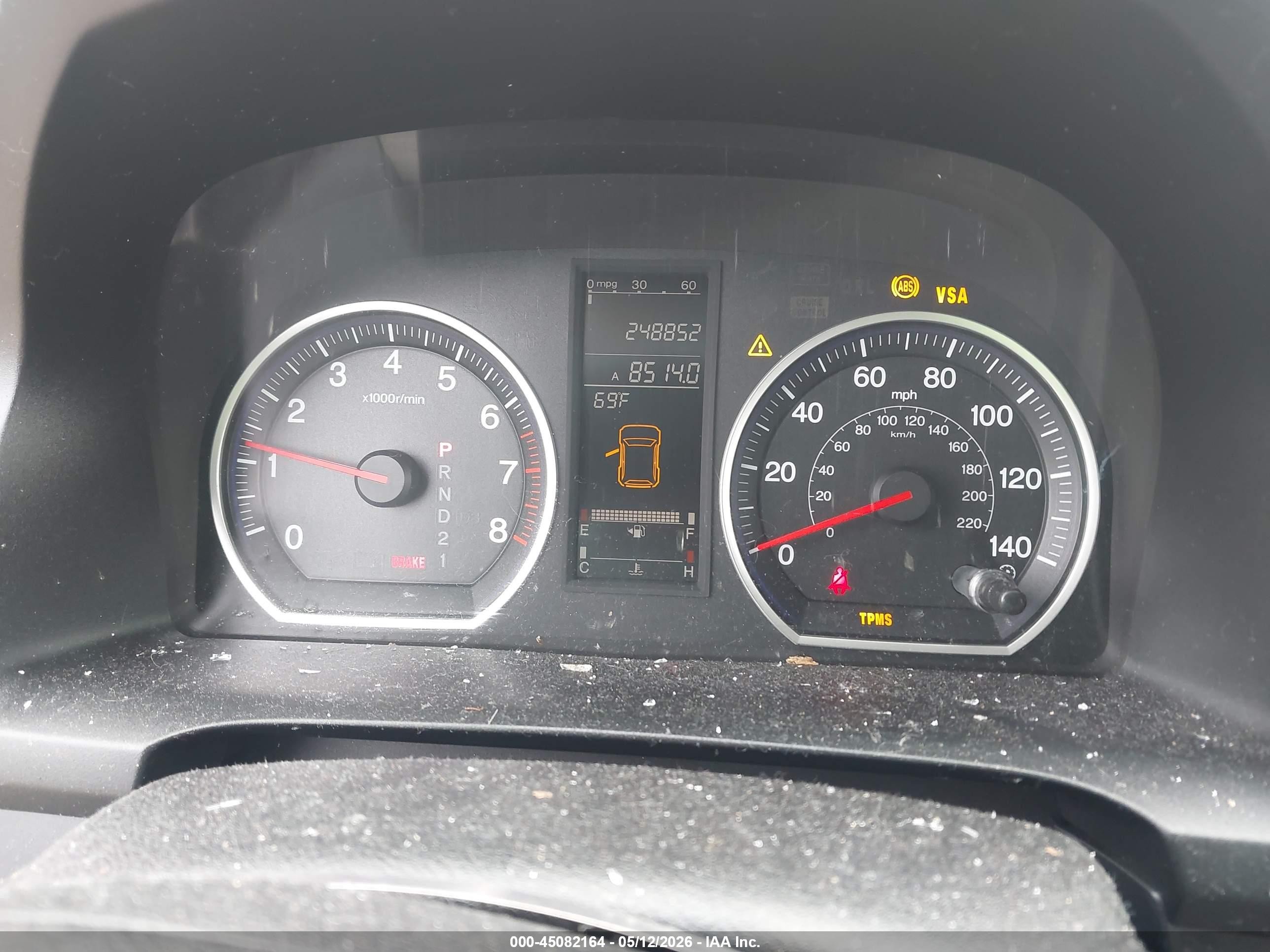 2007 Honda Cr-v Ex-l Maroon vin: JHLRE487X7C007020