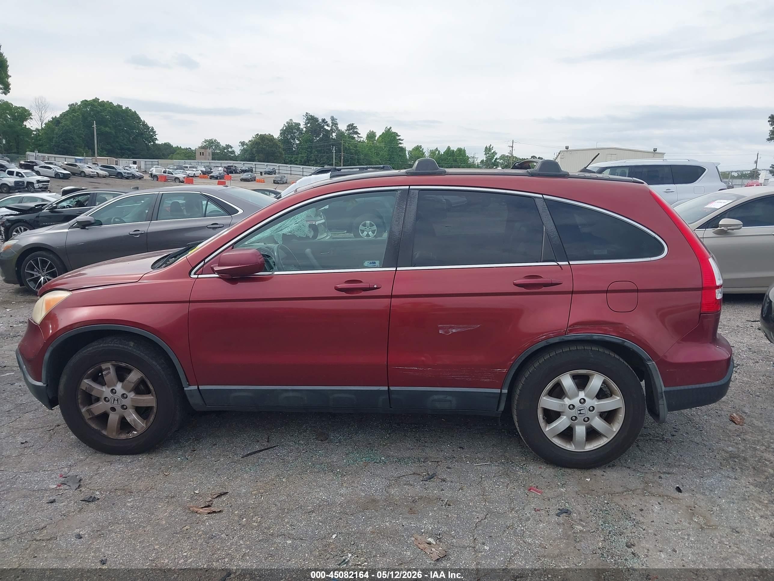 2007 Honda Cr-v Ex-l Maroon vin: JHLRE487X7C007020