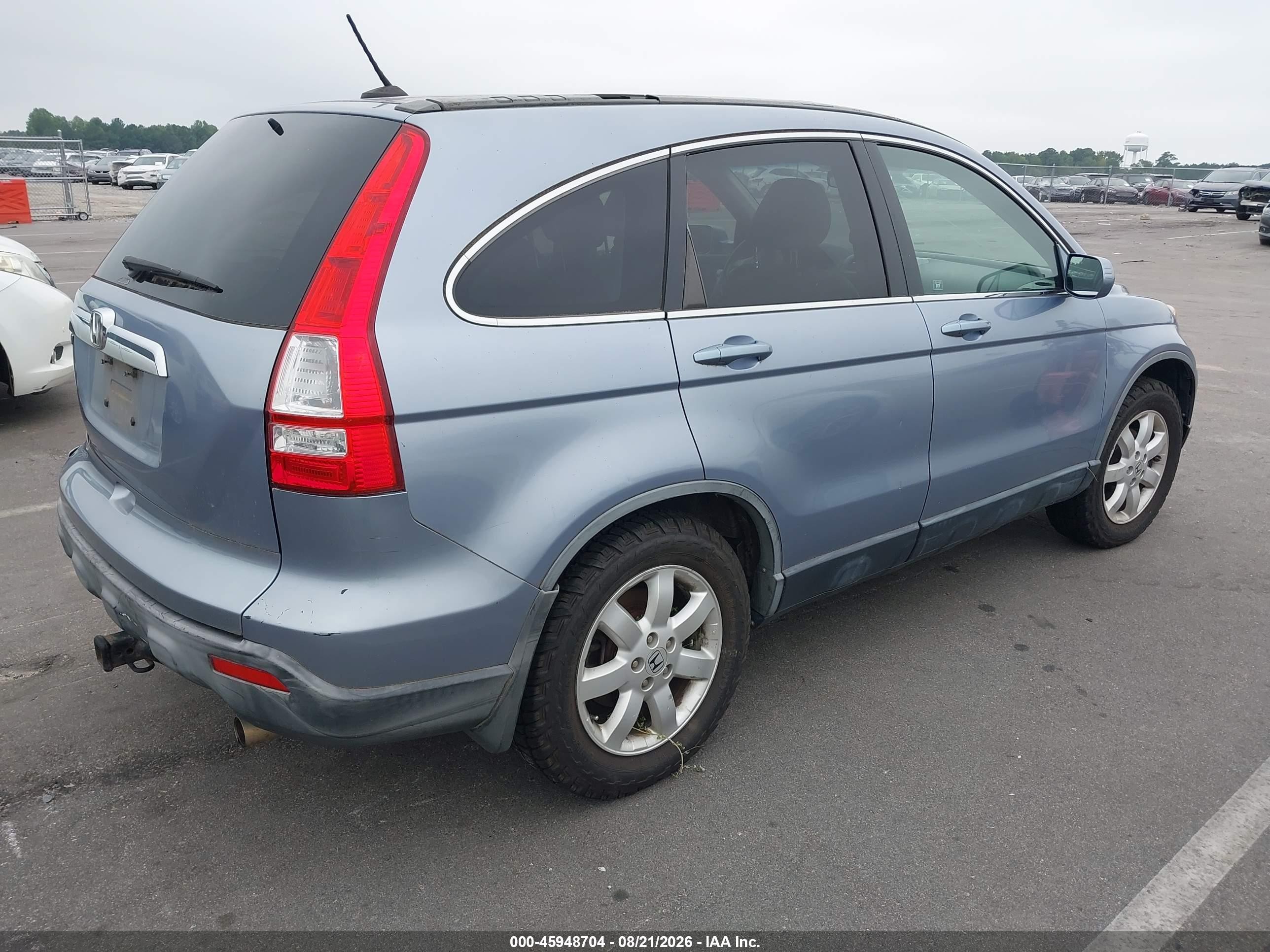 2007 Honda Cr-v Ex-l Blue vin: JHLRE487X7C010127