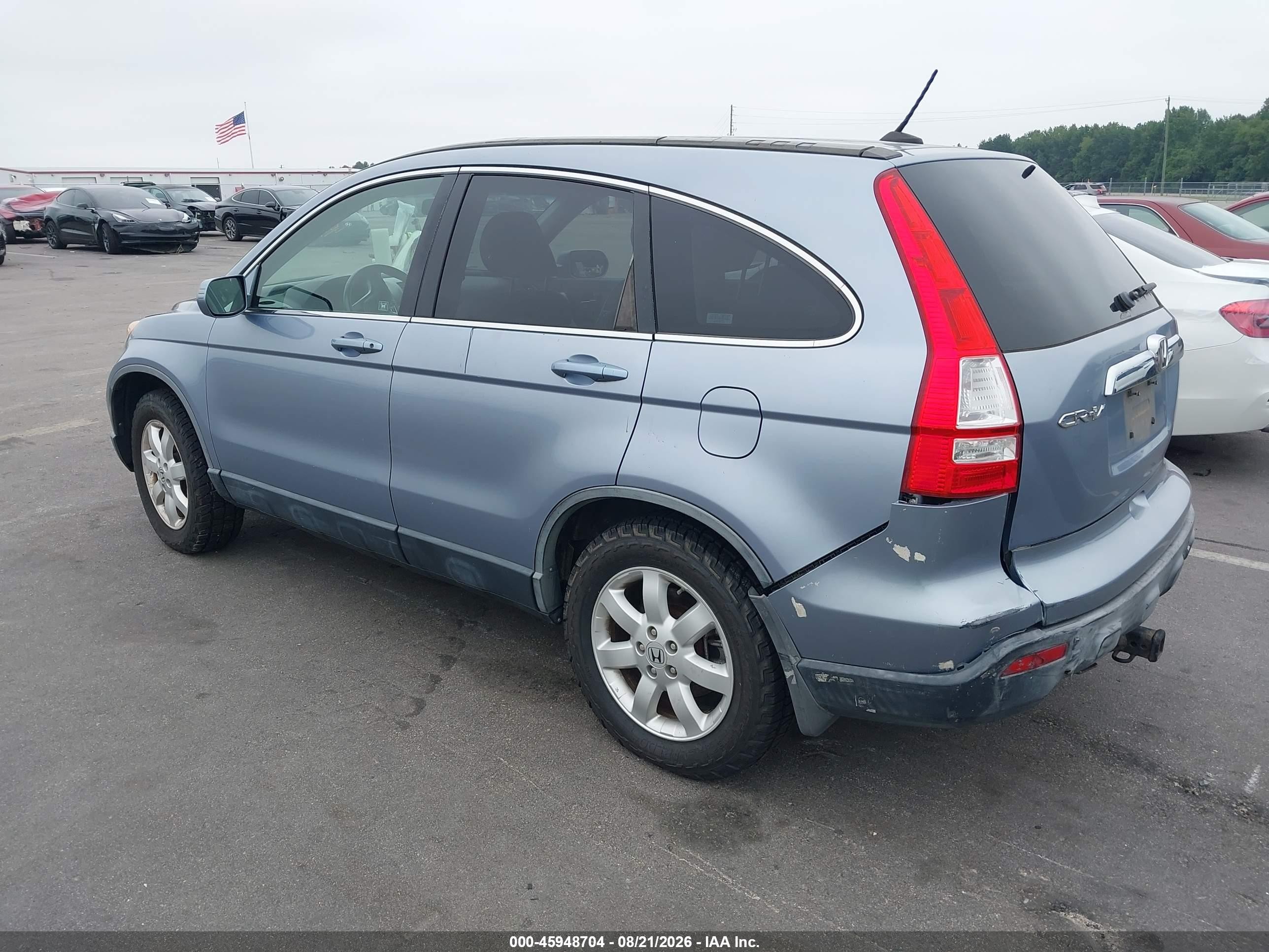 2007 Honda Cr-v Ex-l Blue vin: JHLRE487X7C010127