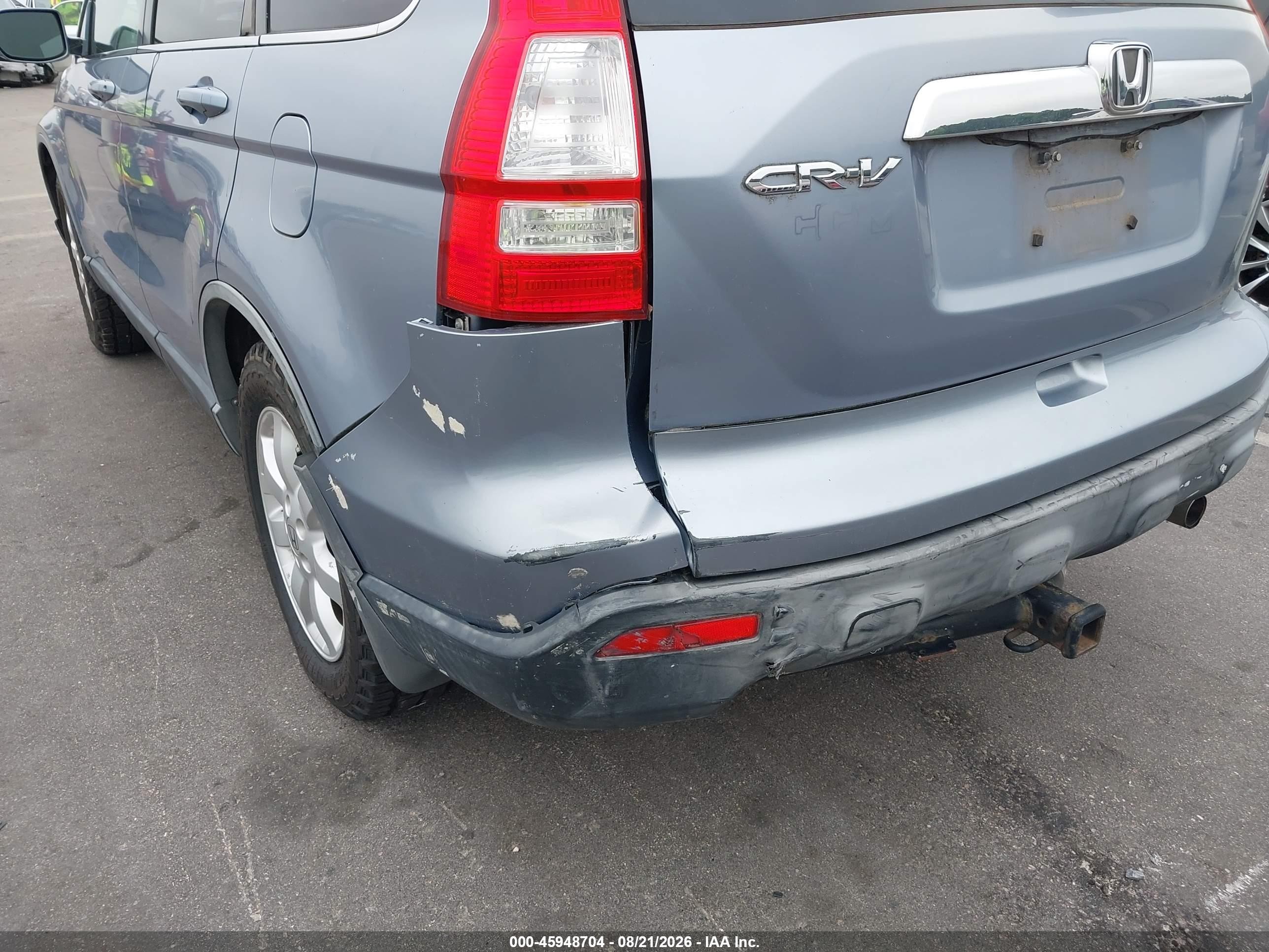 2007 Honda Cr-v Ex-l Blue vin: JHLRE487X7C010127
