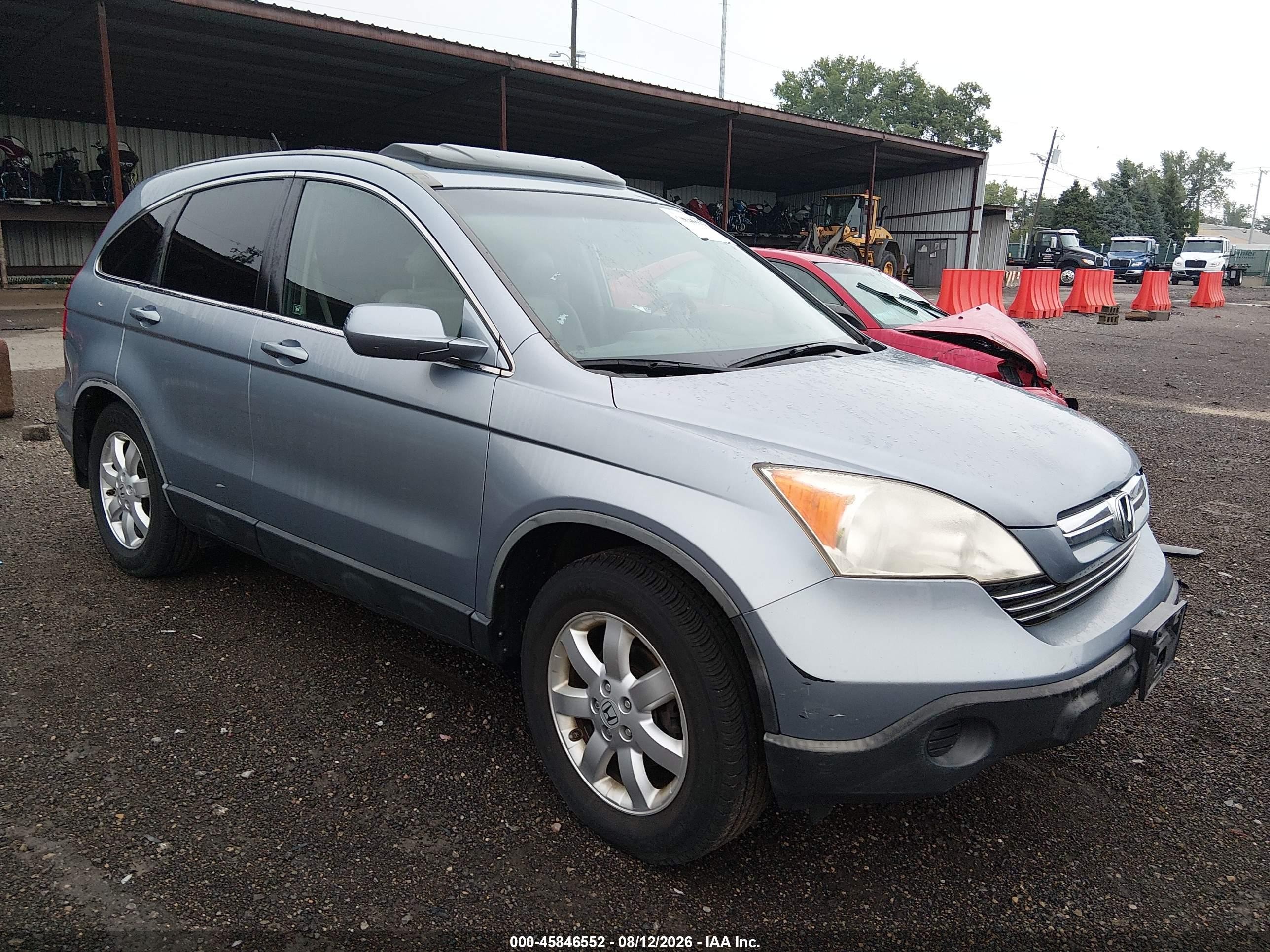 2007 Honda Cr-v Ex-l Blue vin: JHLRE487X7C011262