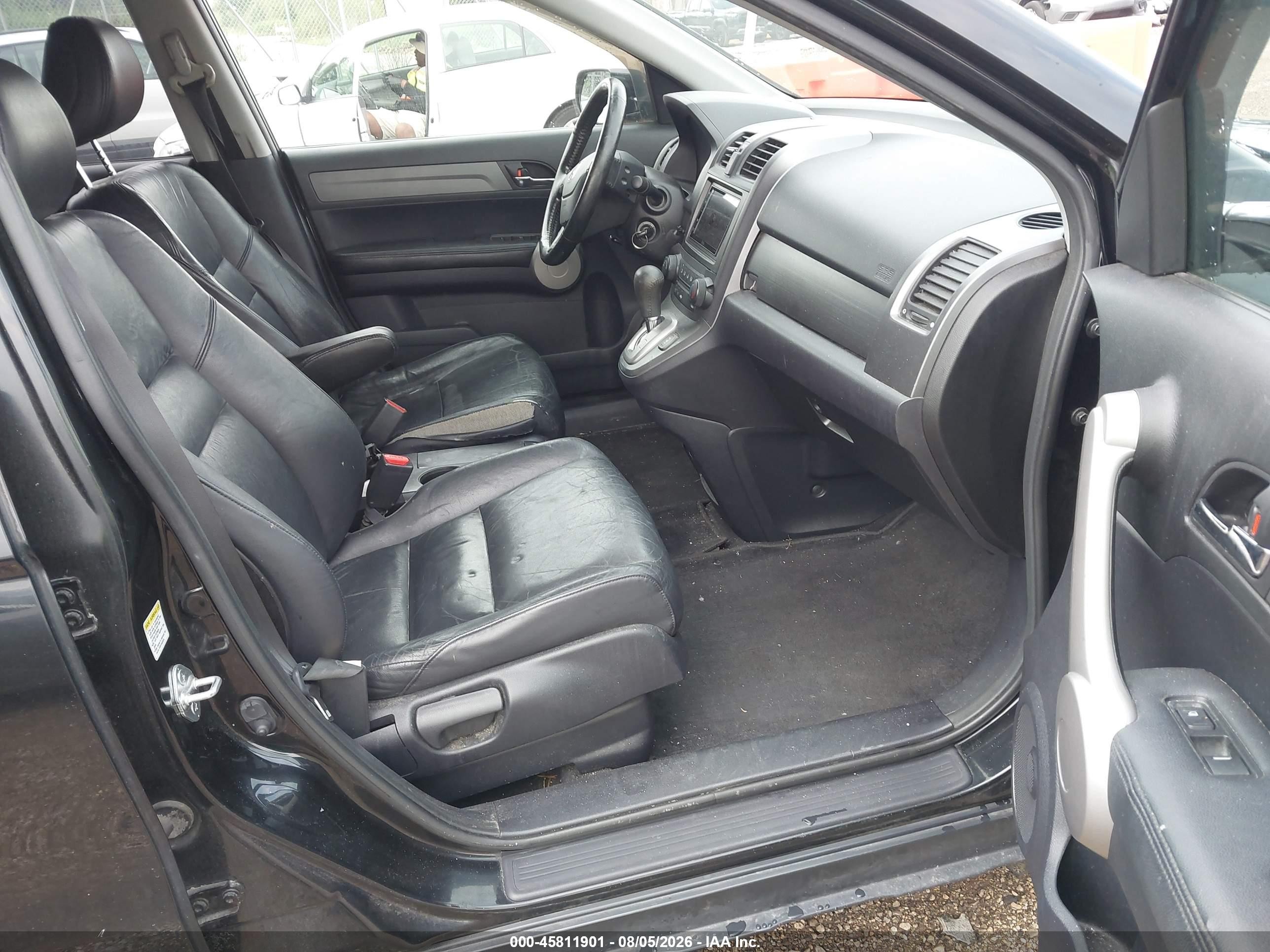 2007 Honda Cr-v Ex-l Black vin: JHLRE487X7C021290