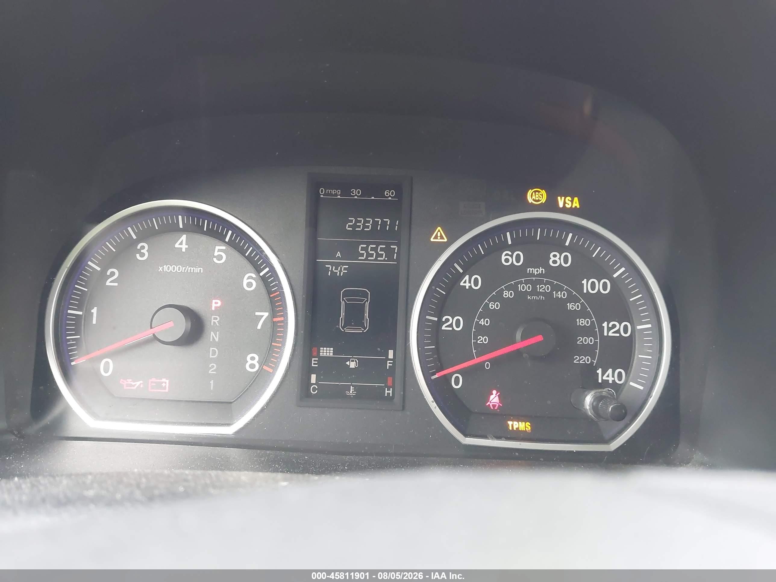2007 Honda Cr-v Ex-l Black vin: JHLRE487X7C021290